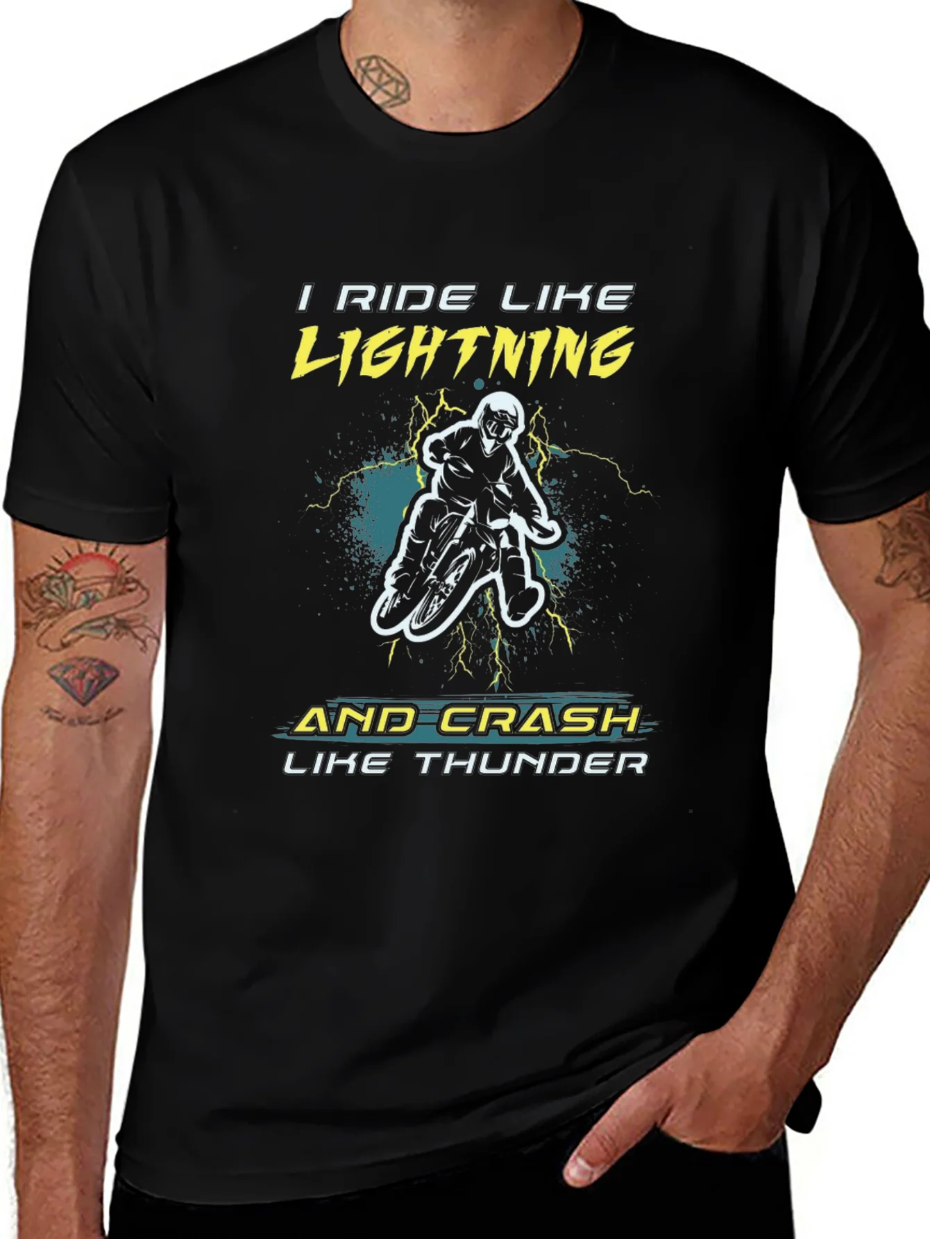 Camiseta Motocross: Rueda como rel¨¢mpago