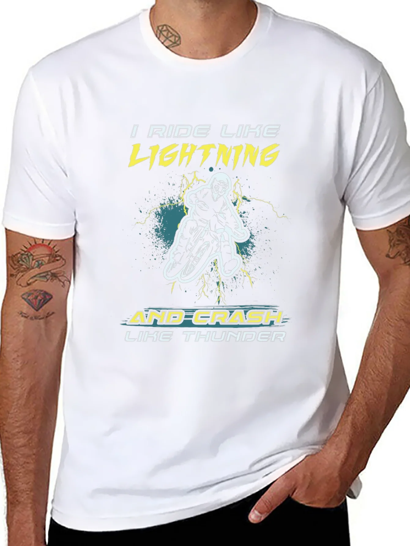 Camiseta Motocross: Rueda como rel¨¢mpago