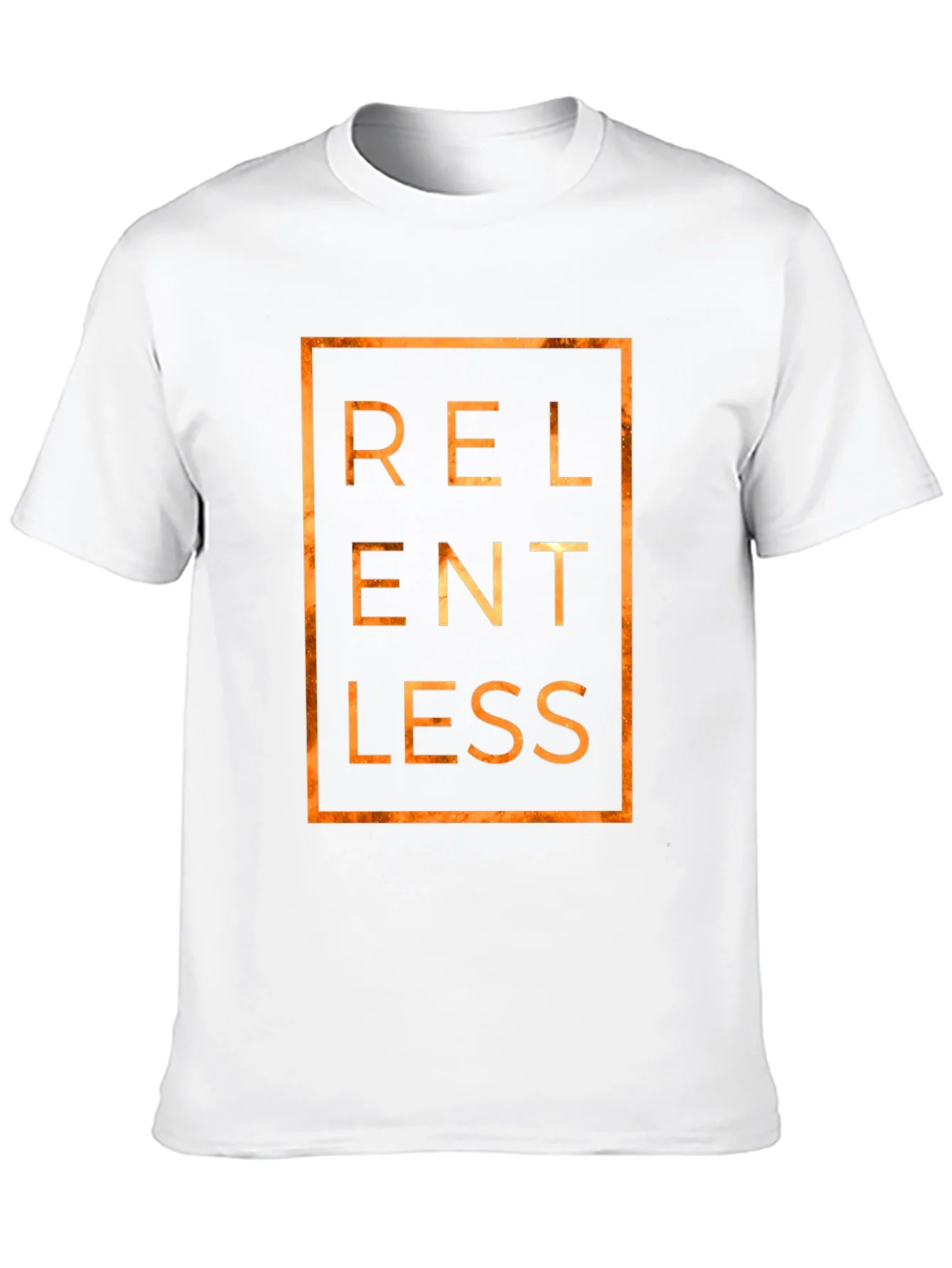 Camiseta Negra Estampada Relentless