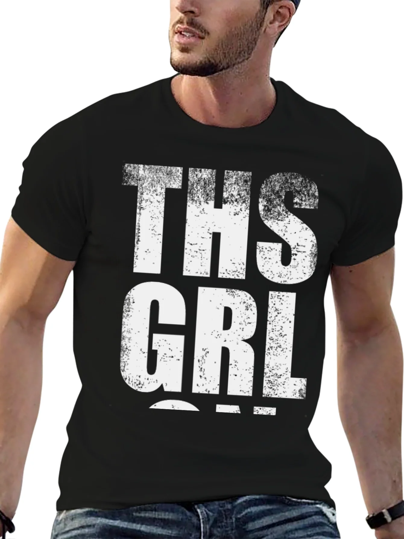 Rebbecca THS GRL Graphic Tee - Distressed Print