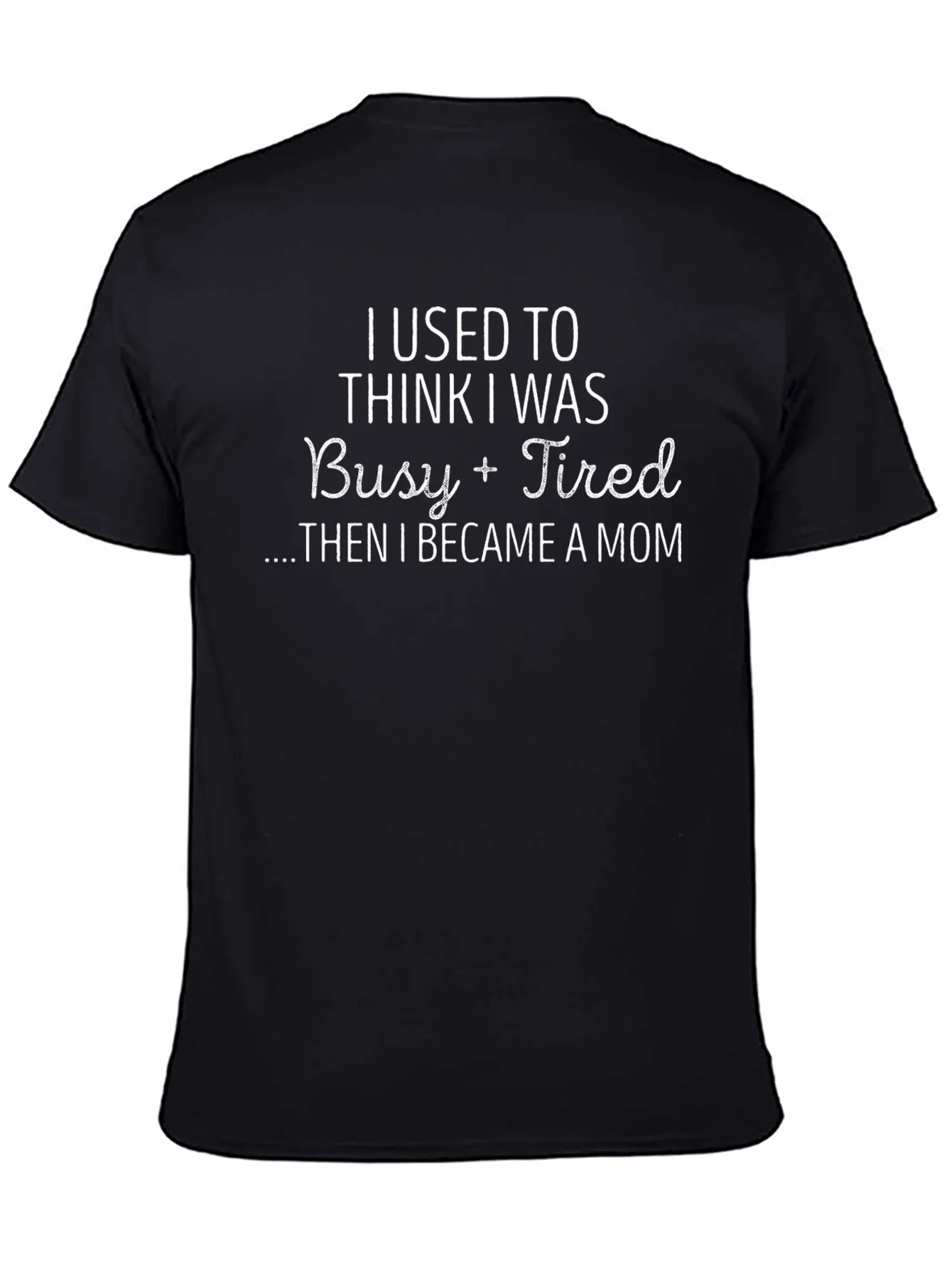 Camiseta Negra Busy + Tired