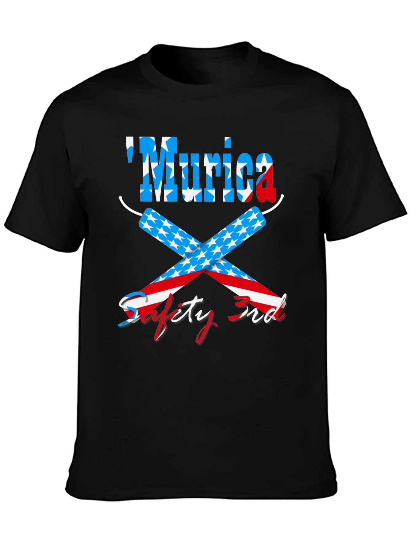 Rebbecca Funny Patriotic Murica Safety 3rd Graphic T-Shirt