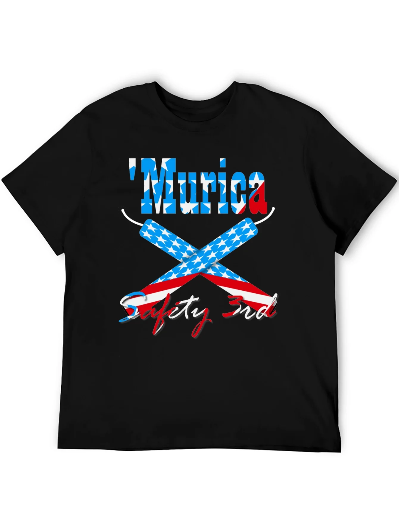 Rebbecca Funny Patriotic Murica Safety 3rd Graphic T-Shirt