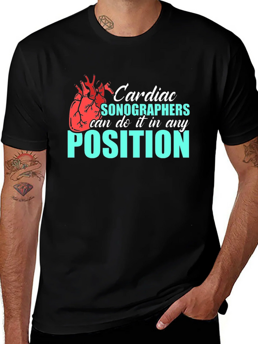 Camiseta Negra Cardiac Sonographers