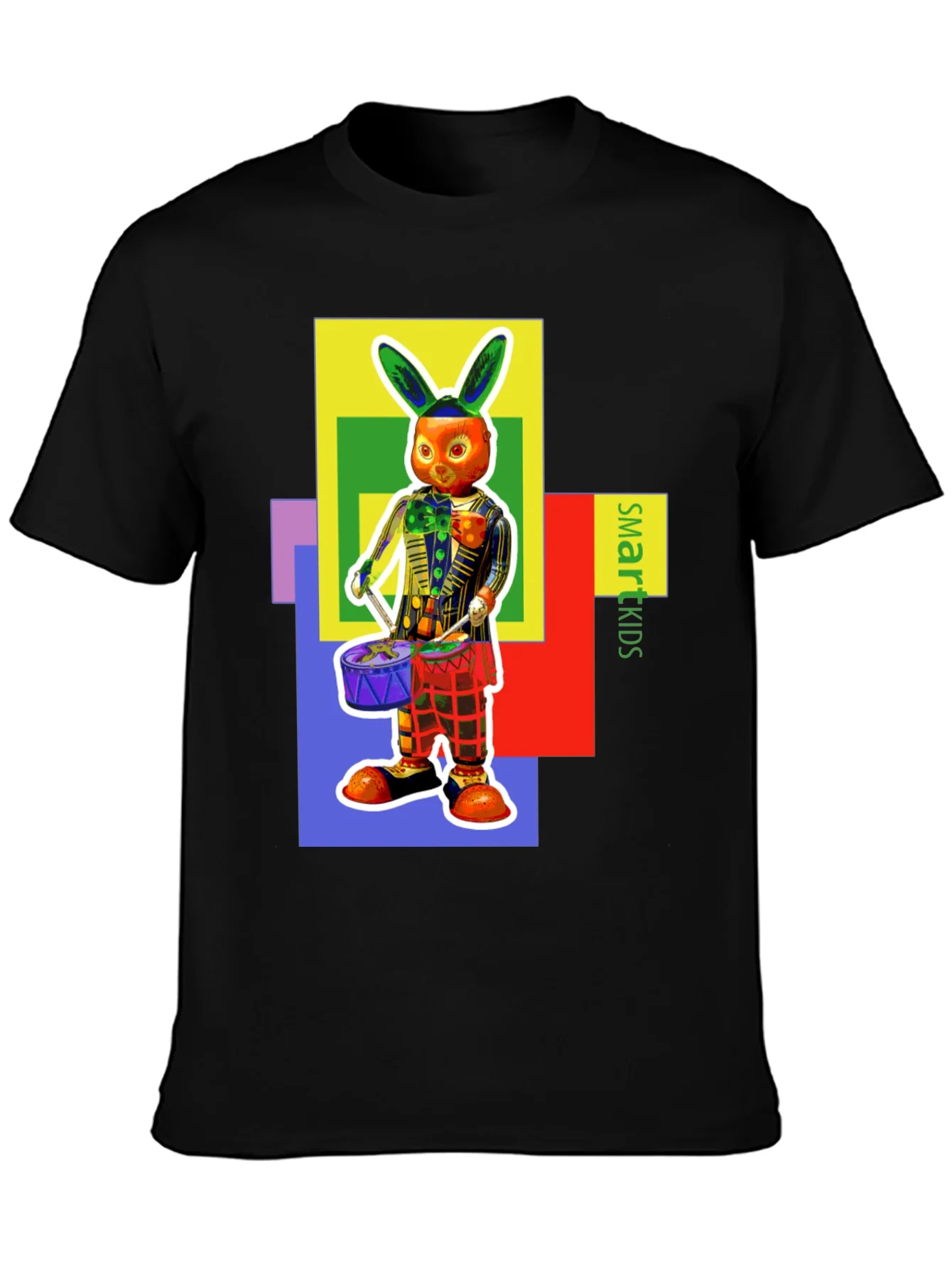 Rebbecca Funky Rabbit Drummer Graphic Tee