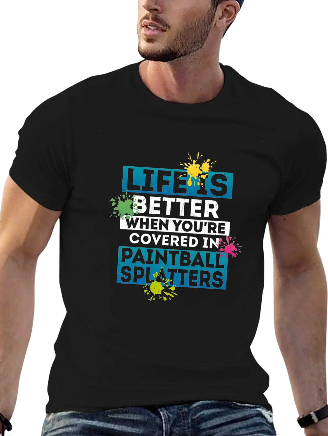 Rebbecca Life Is Better Paintball Splatters T-Shirt