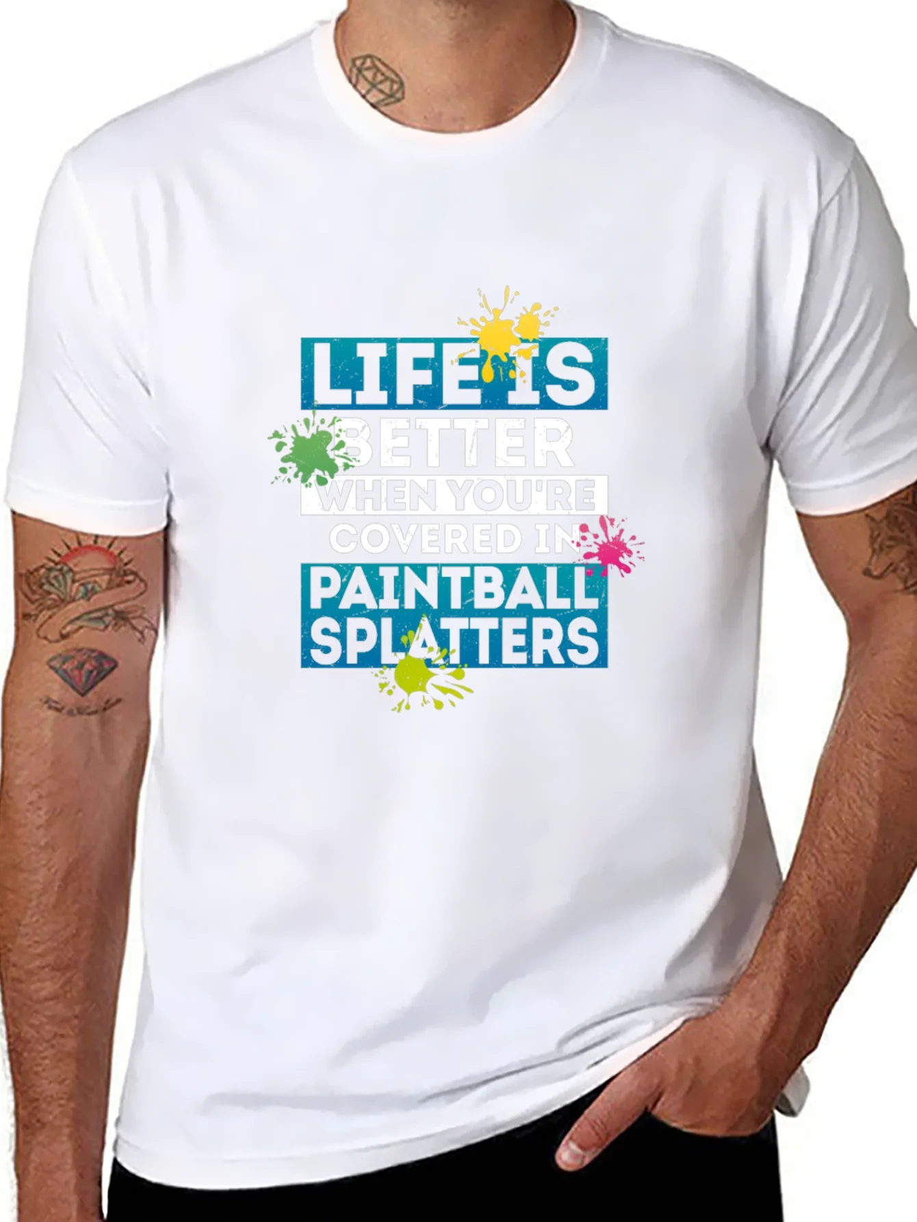 Rebbecca Life Is Better Paintball Splatters T-Shirt