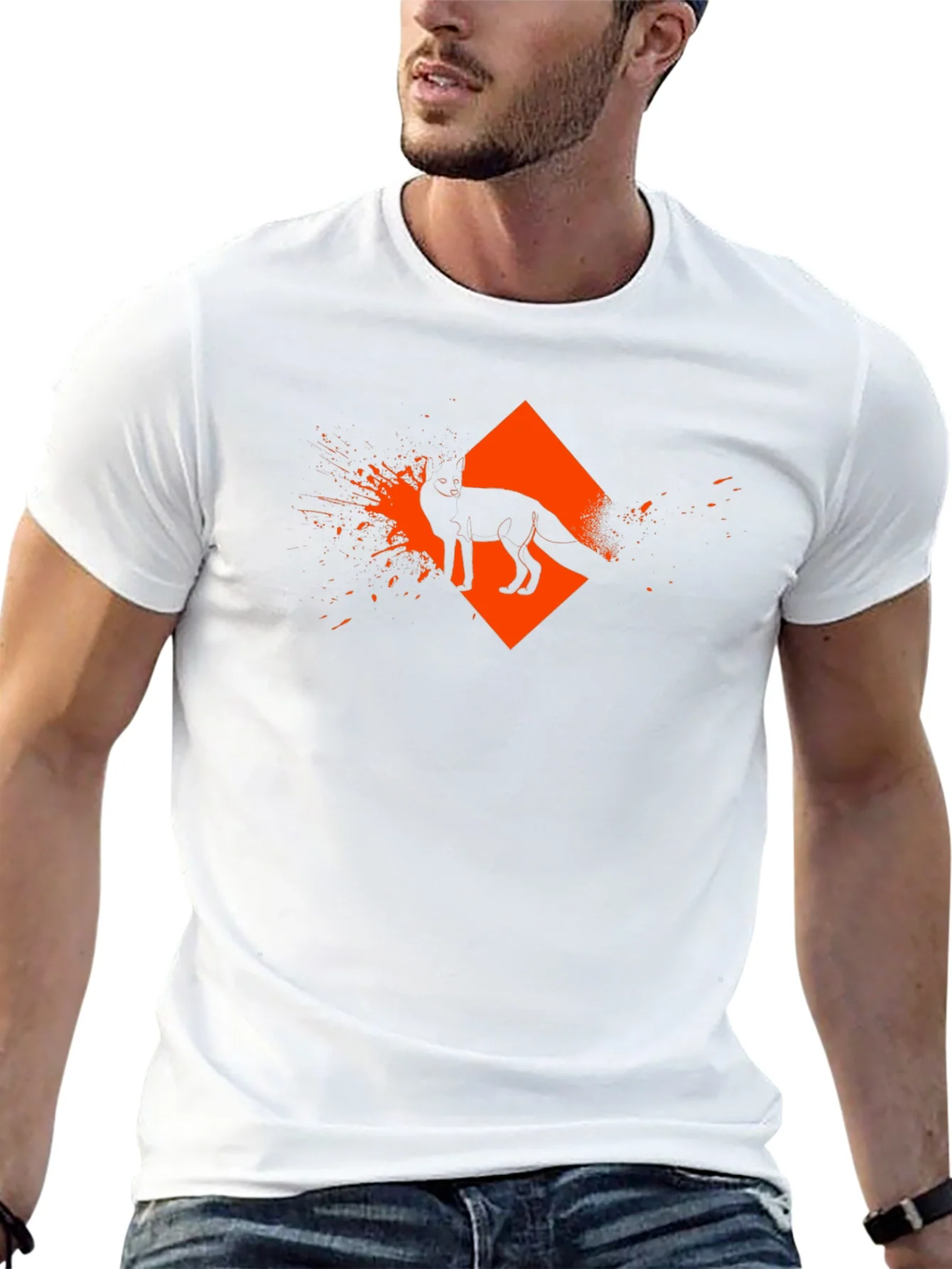 Rebbecca Urban Fox Graphic Tee - Mens Black T-Shirt