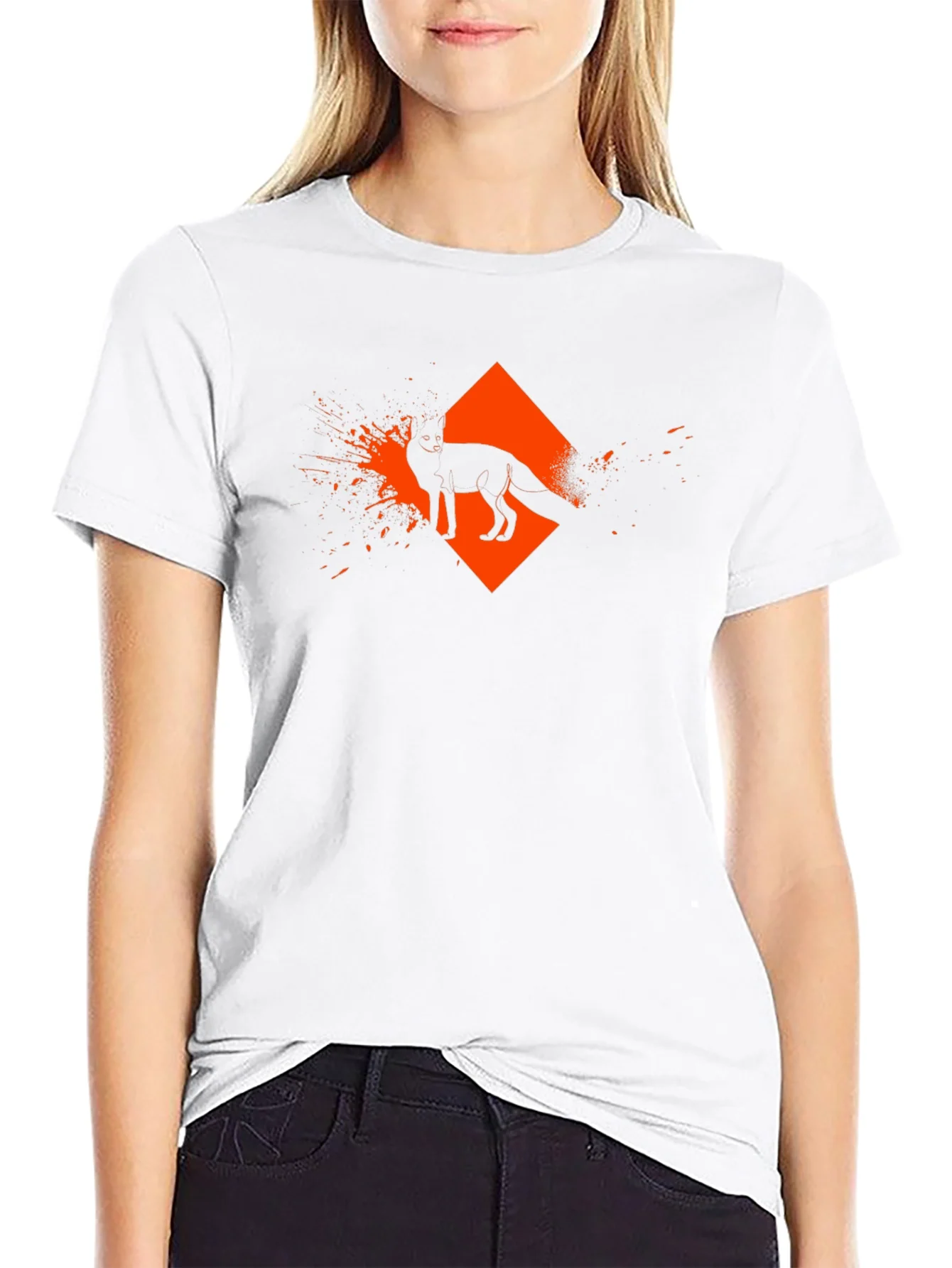 Rebbecca Urban Fox Graphic Tee - Mens Black T-Shirt