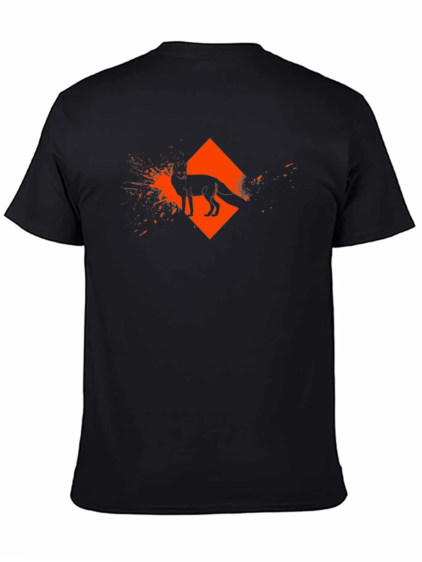 Rebbecca Urban Fox Graphic Tee - Mens Black T-Shirt