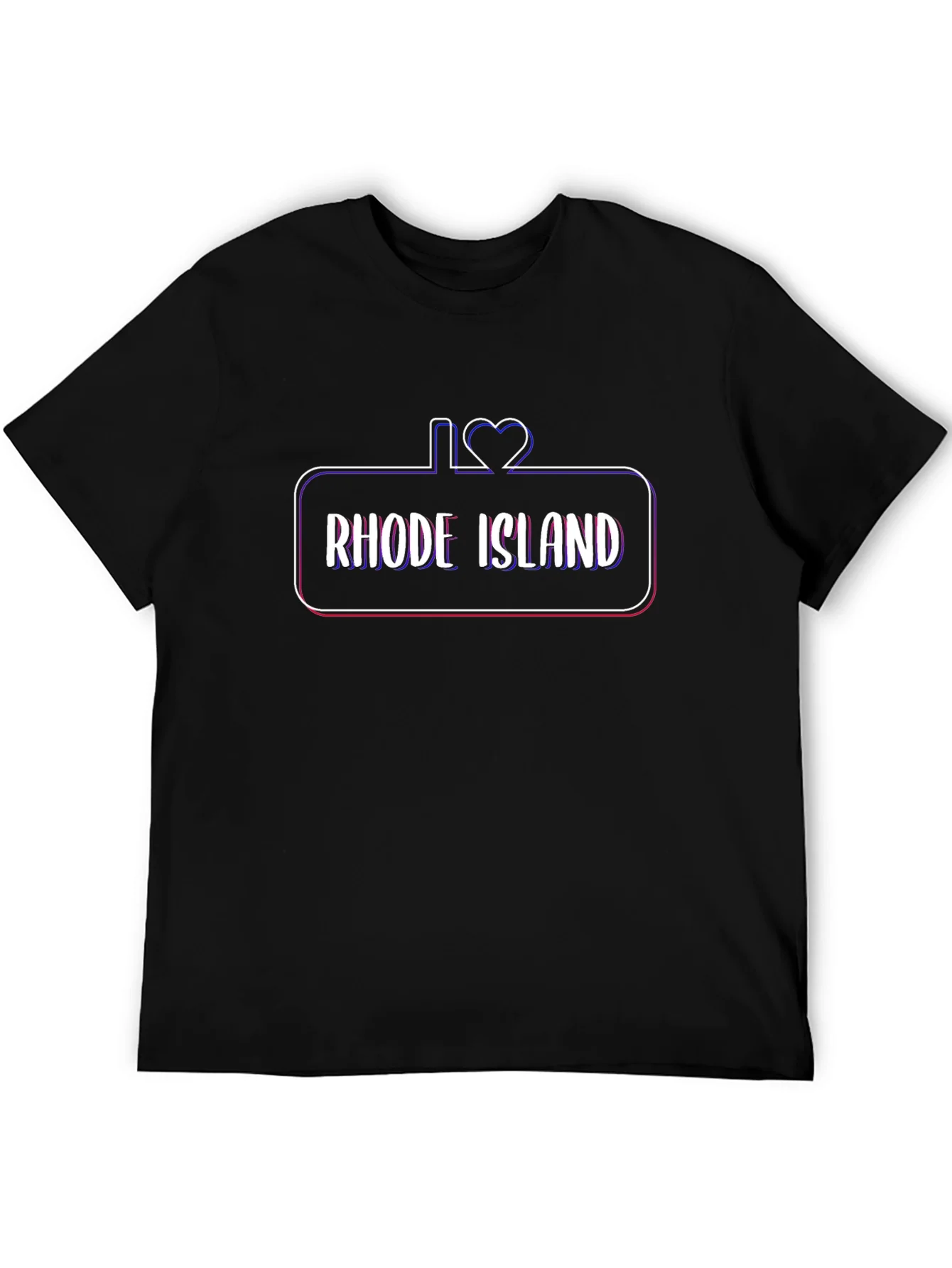 Rebbecca I Love Rhode Island Black T-Shirt