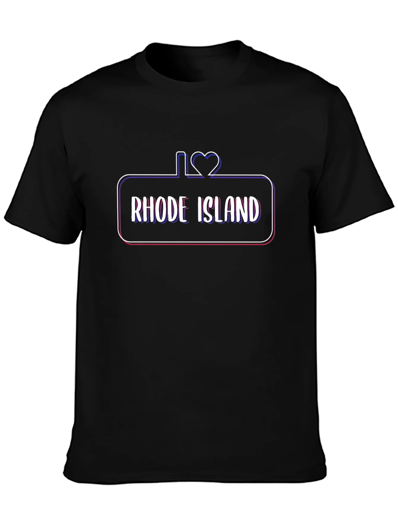 Rebbecca I Love Rhode Island Black T-Shirt