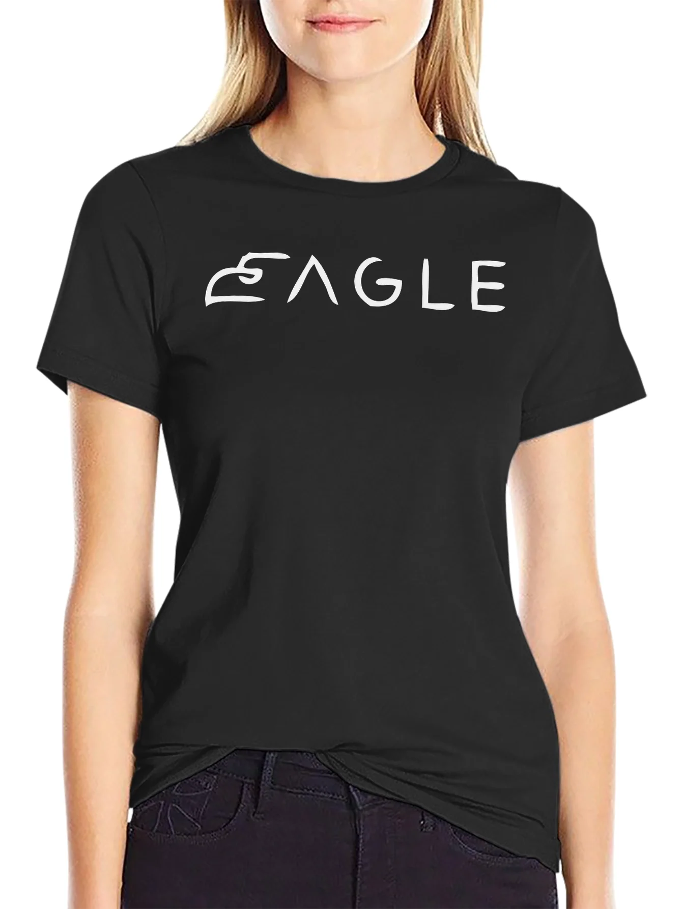Camiseta Negra EAGLE Estilo Casual para Hombre