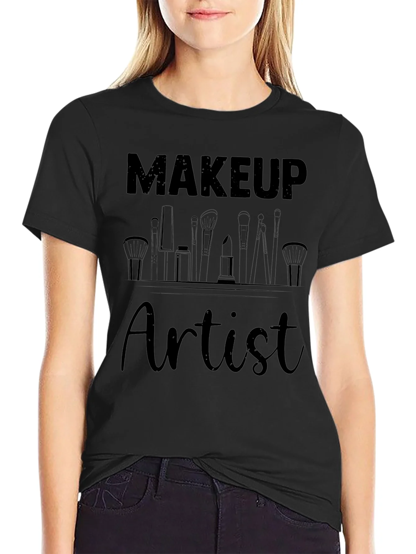 Rebbecca Makeup Artist T-Shirt - Black