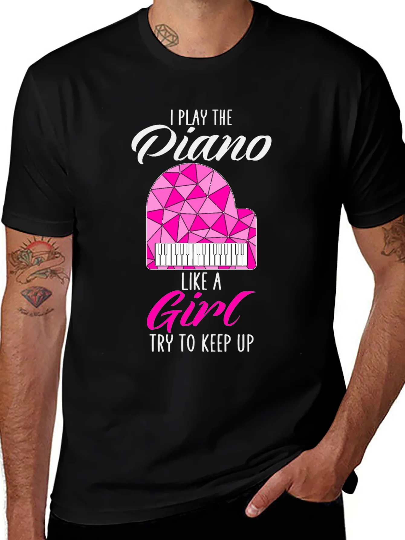 Rebbecca I Play Piano Like a Girl T-Shirt