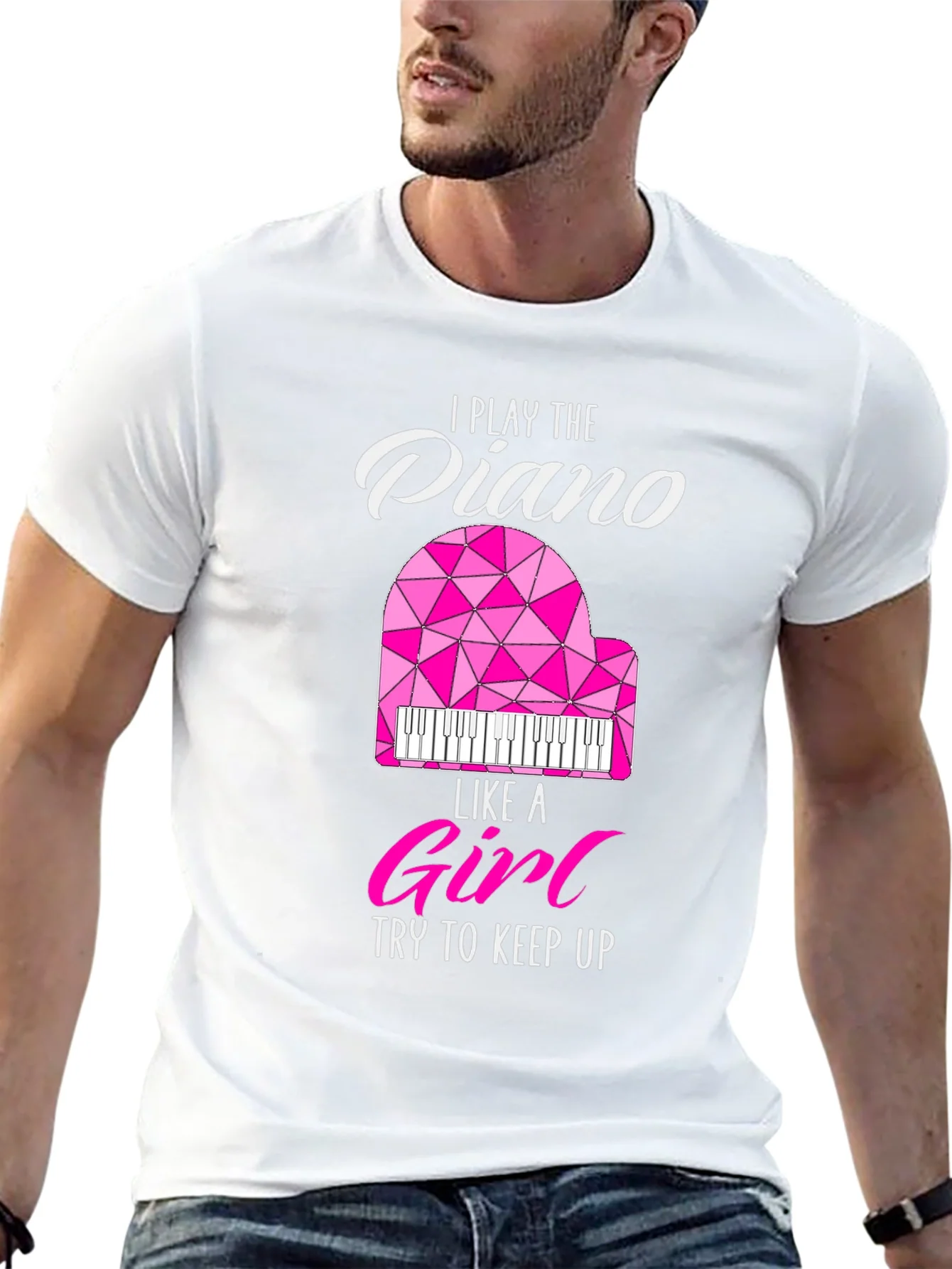 Rebbecca I Play Piano Like a Girl T-Shirt