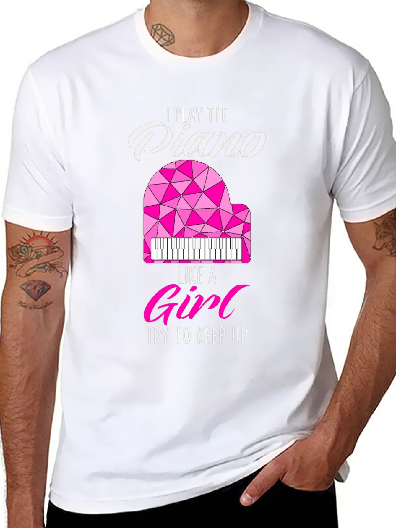 Rebbecca I Play Piano Like a Girl T-Shirt