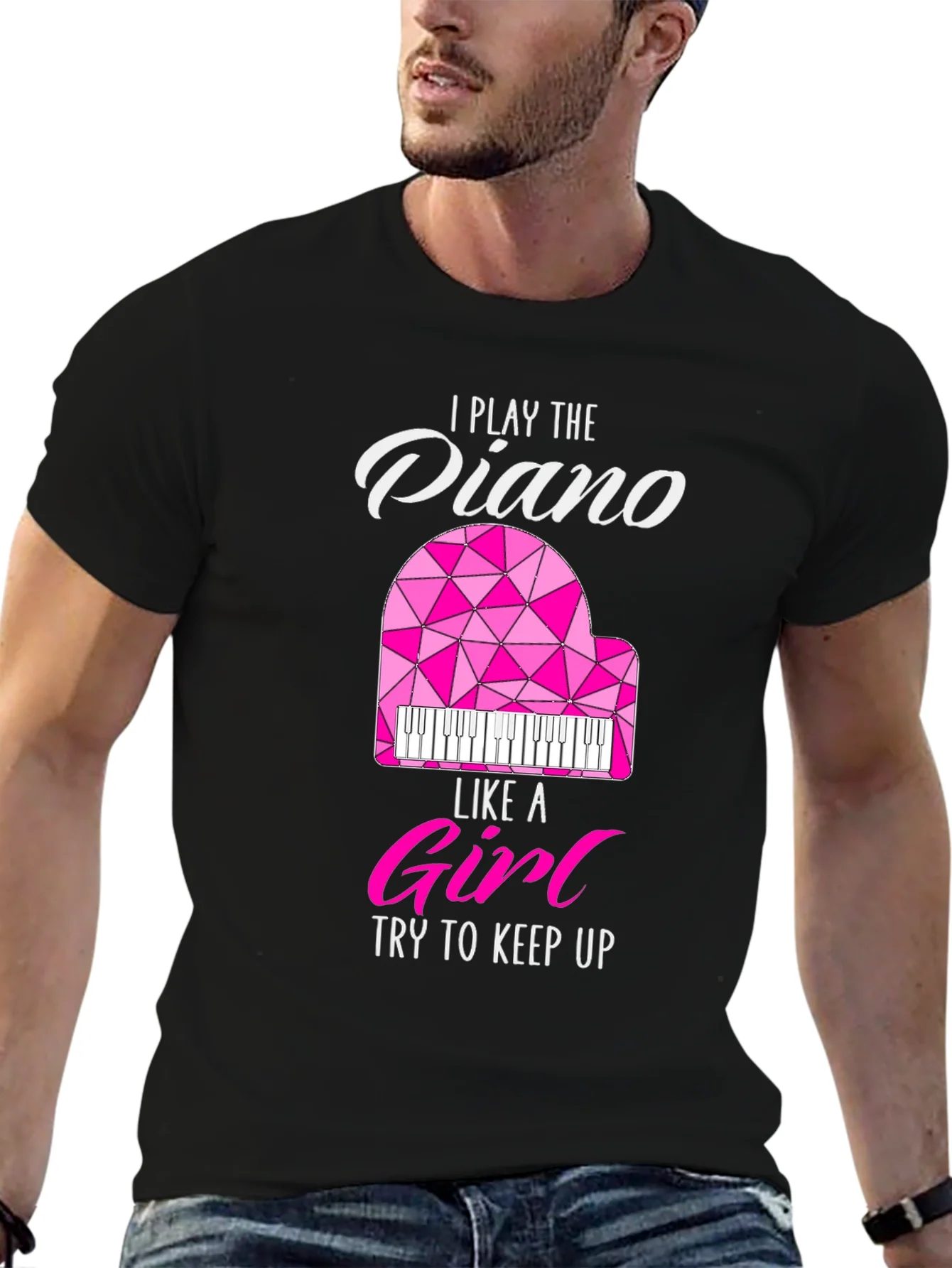 Rebbecca I Play Piano Like a Girl T-Shirt