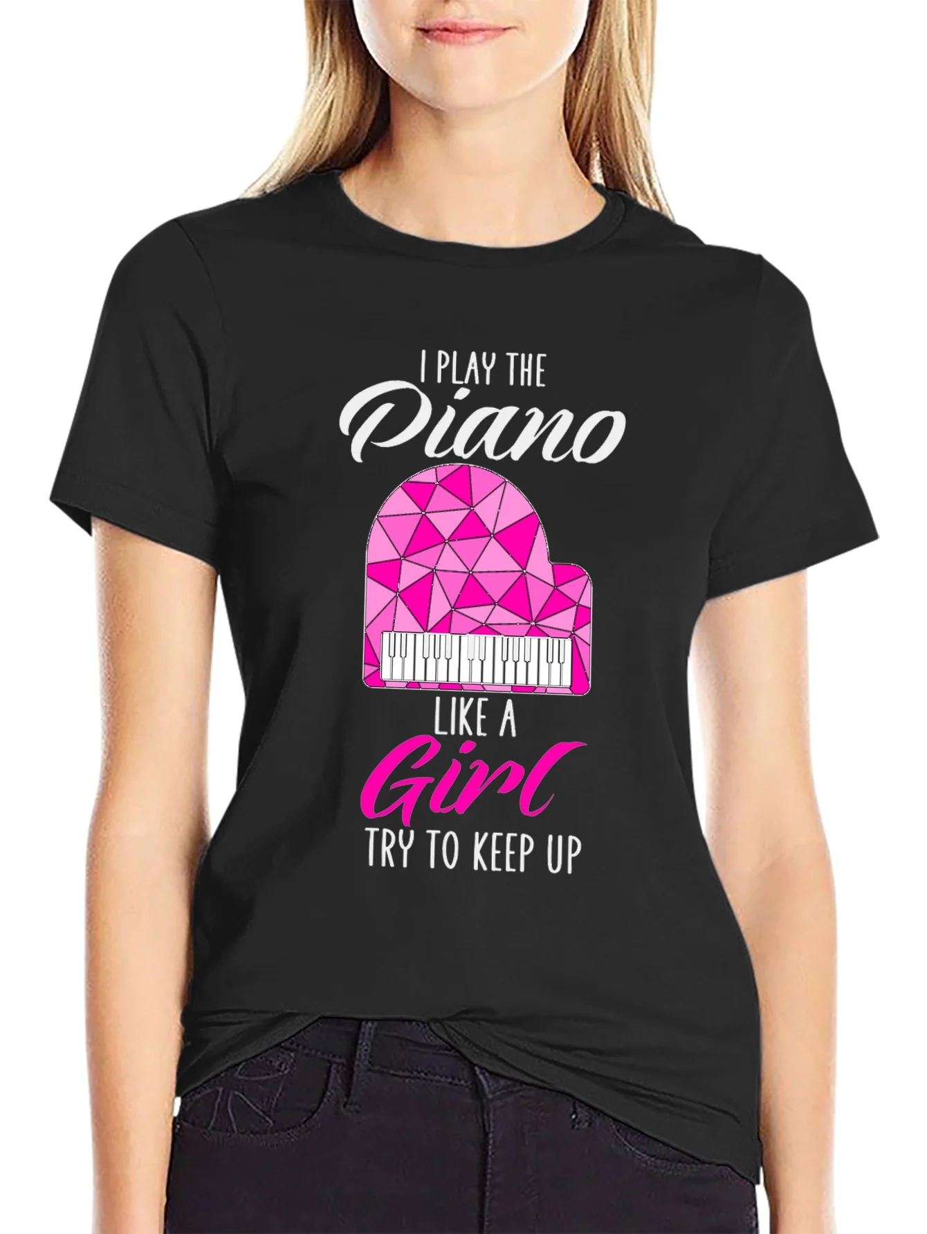 Rebbecca I Play Piano Like a Girl T-Shirt