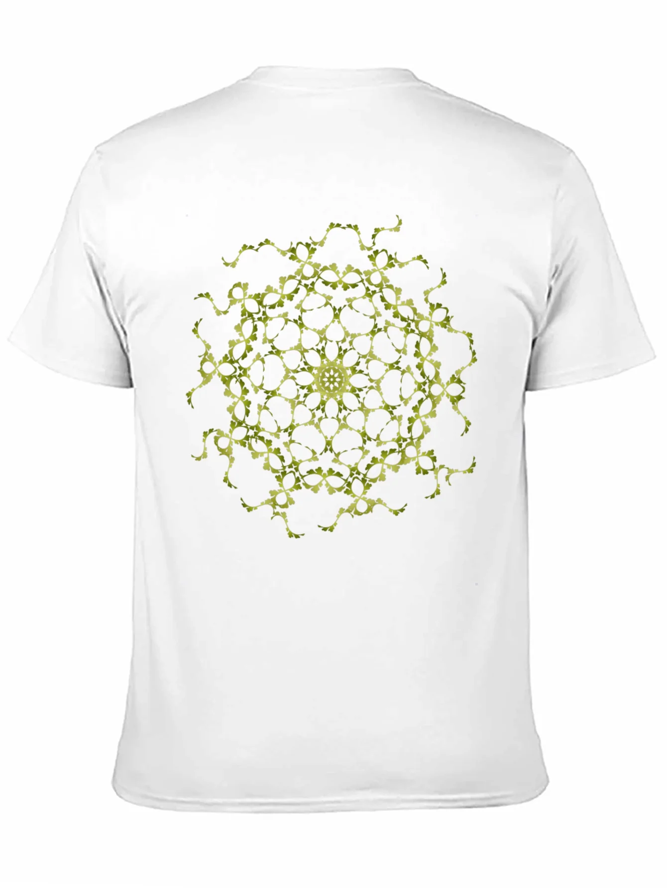 Camiseta Negra con Dise?o Mandala Geom¨¦trico