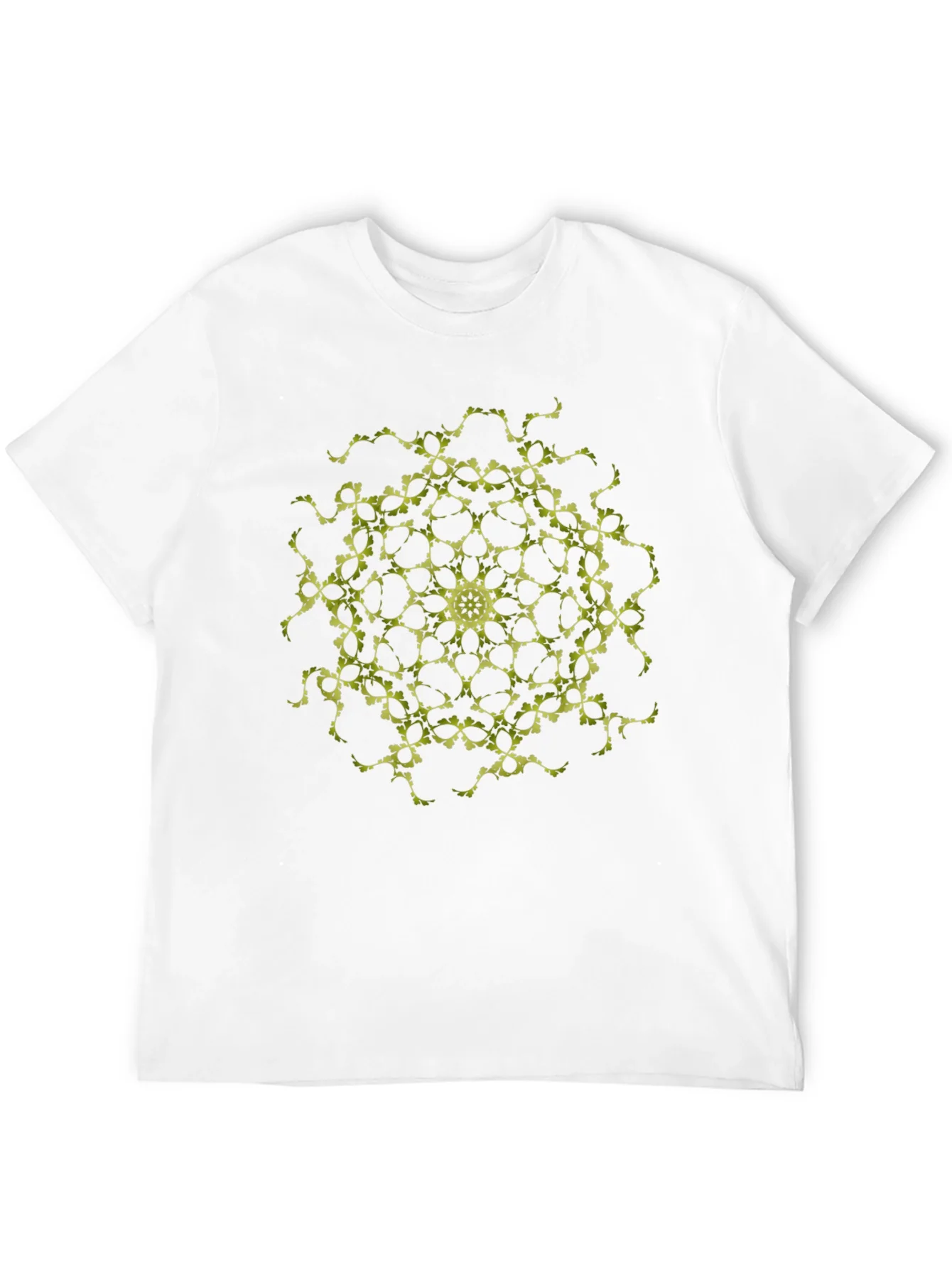 Camiseta Negra con Dise?o Mandala Geom¨¦trico