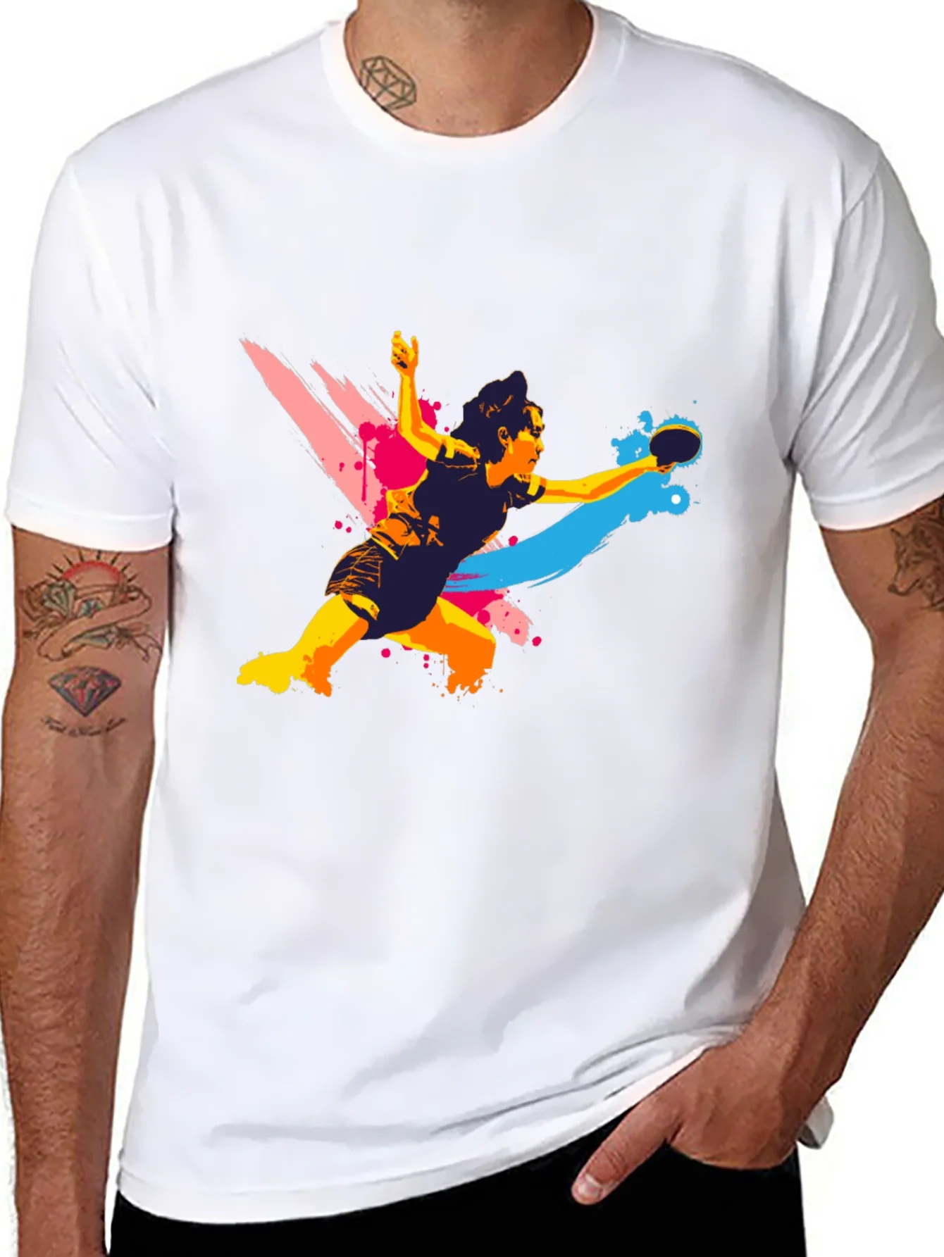 Rebbecca Ping Pong Player Graphic T-Shirt