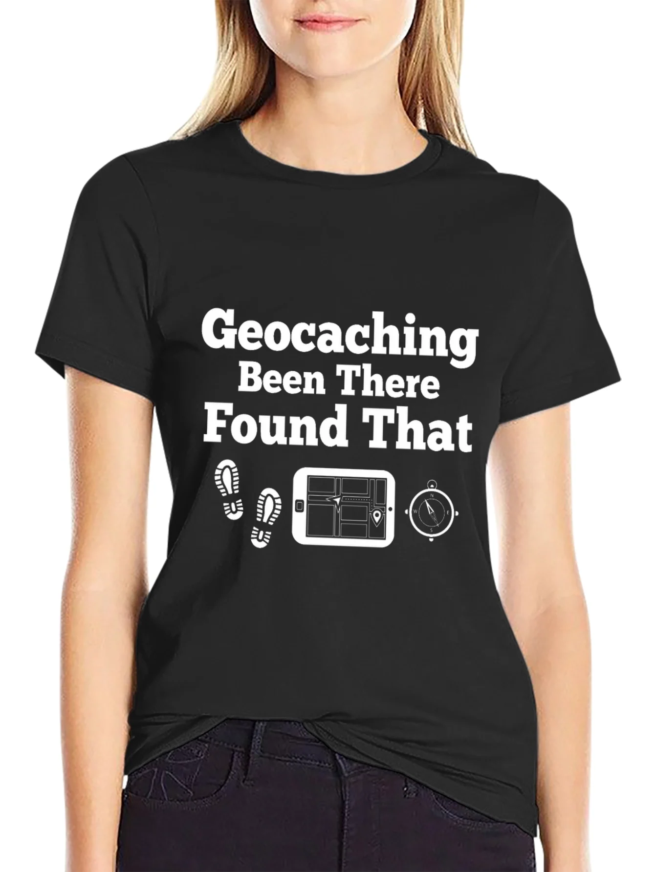 Rebbecca Geocaching Adventure Tee: Been There Found That!