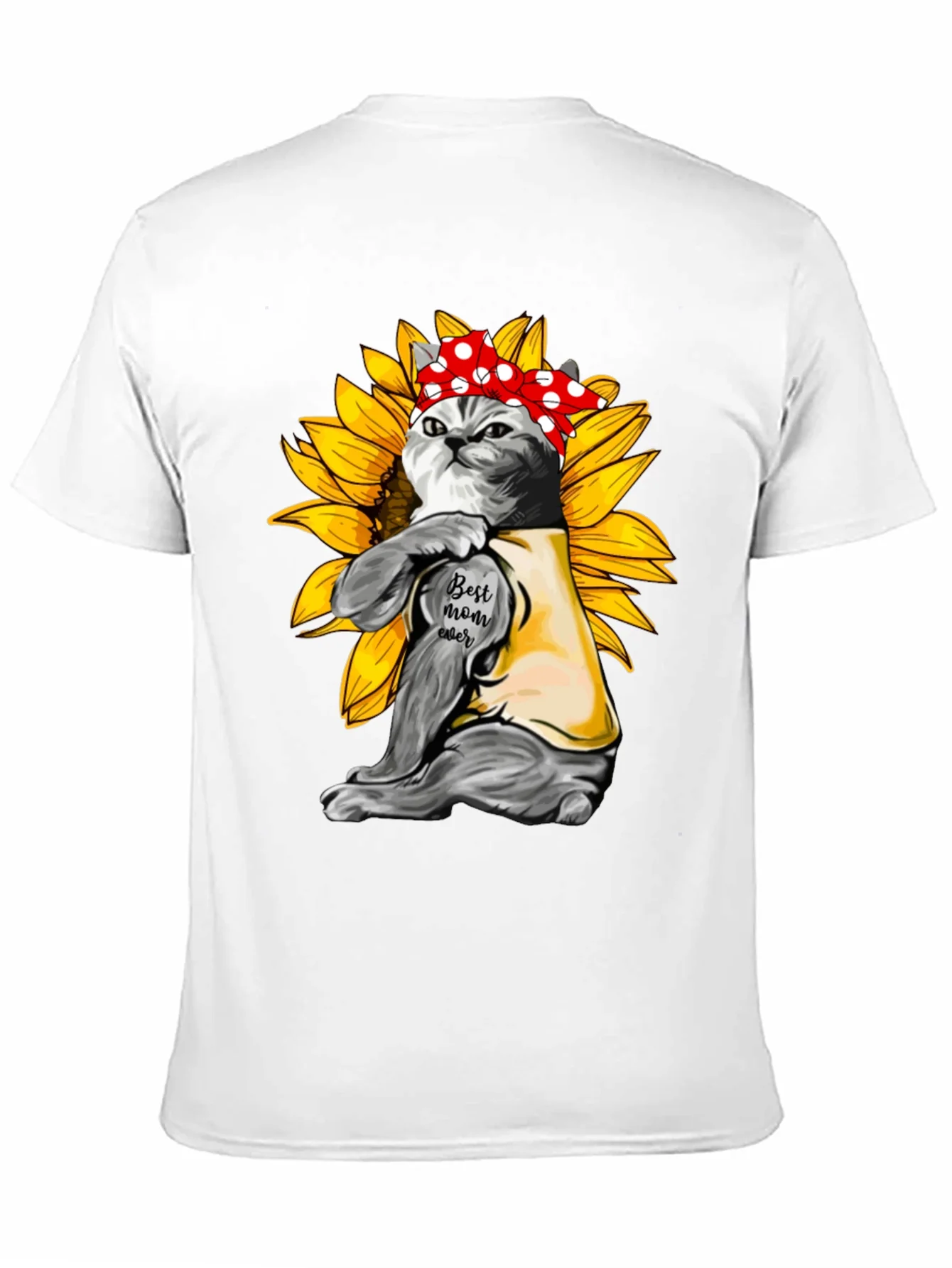 Rebbecca Cat Mom T-Shirt - Sunflower Power