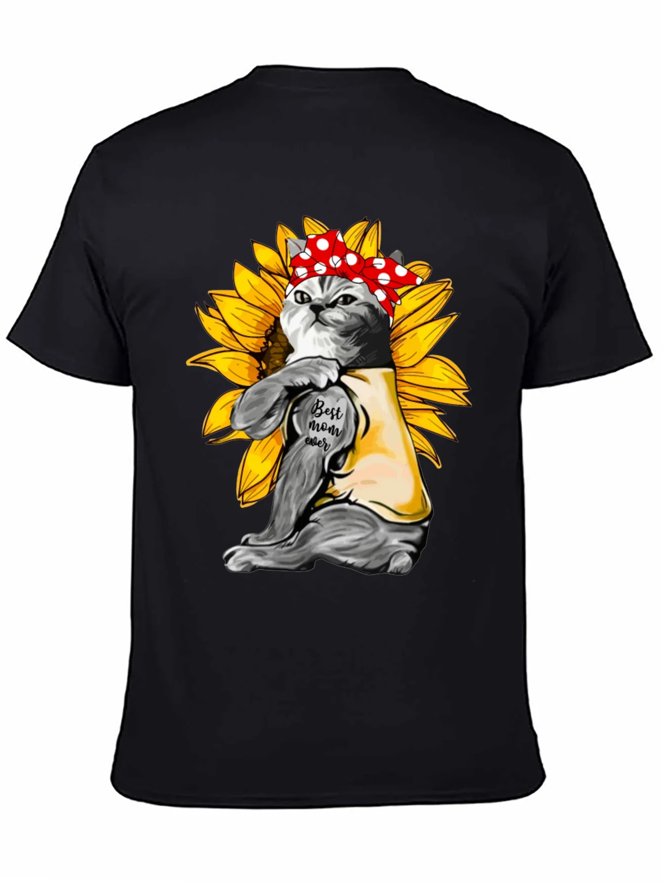 Rebbecca Cat Mom T-Shirt - Sunflower Power