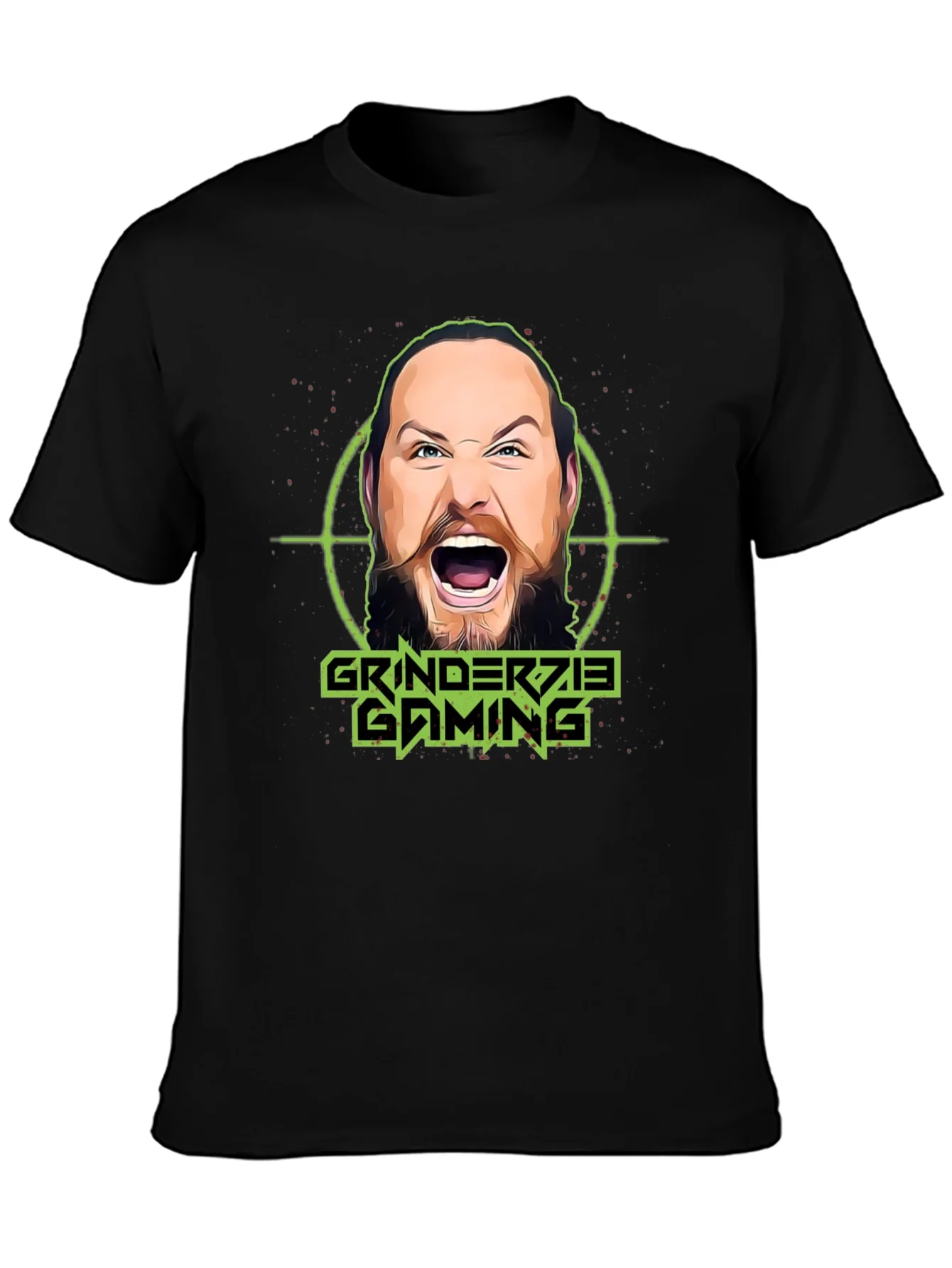 Camiseta Grinderzie Gaming Negra Unisex