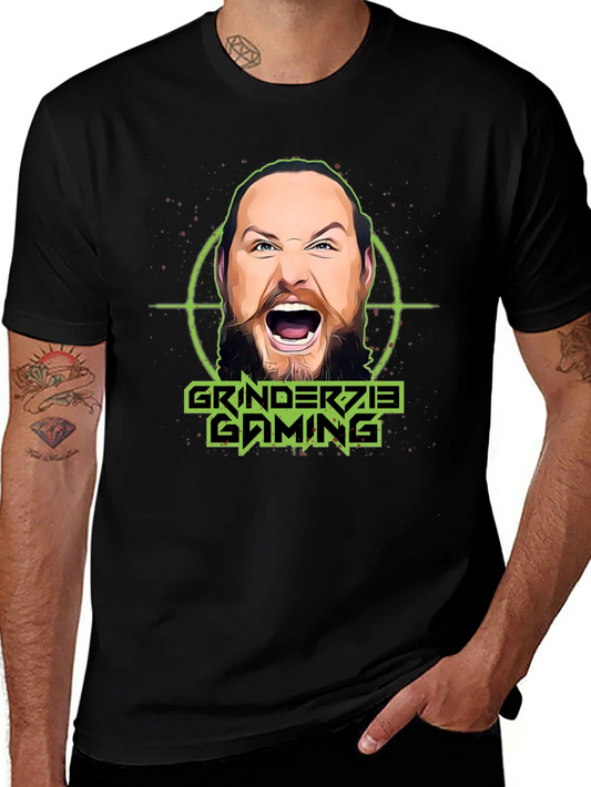 Camiseta Grinderzie Gaming Negra Unisex