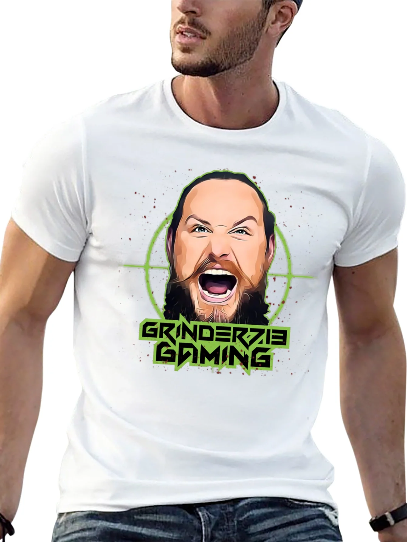 Camiseta Grinderzie Gaming Negra Unisex