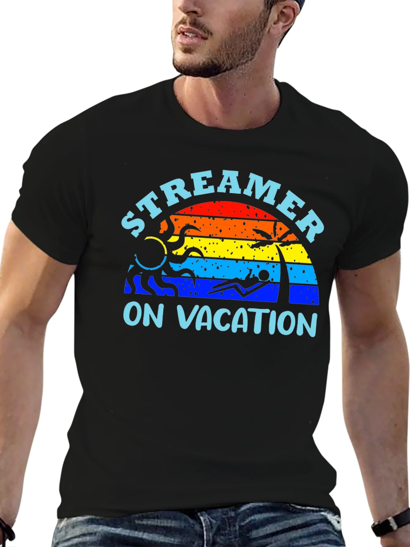 Rebbecca Streamer On Vacation Graphic T-Shirt - Summer Vibes