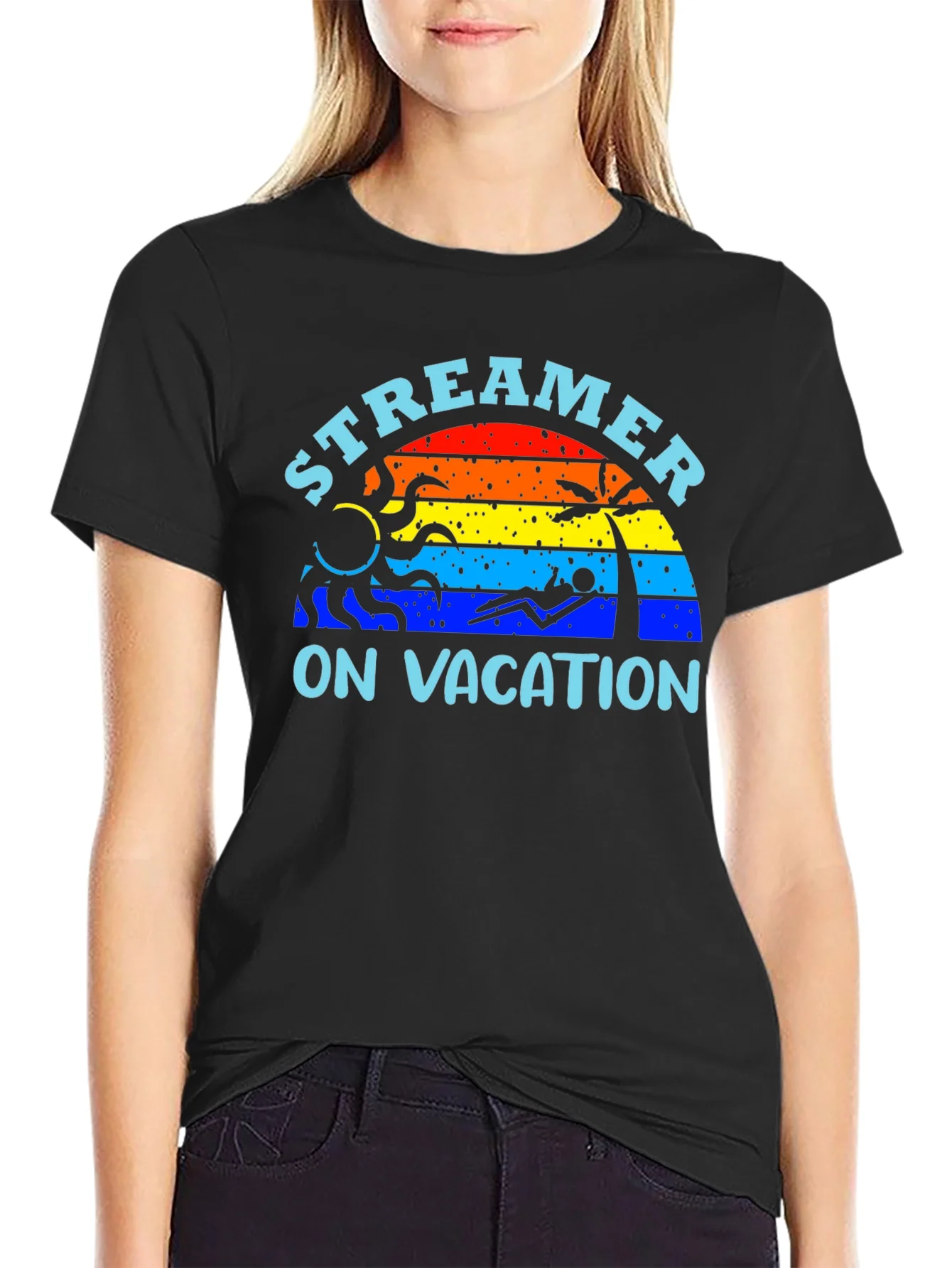 Rebbecca Streamer On Vacation Graphic T-Shirt - Summer Vibes