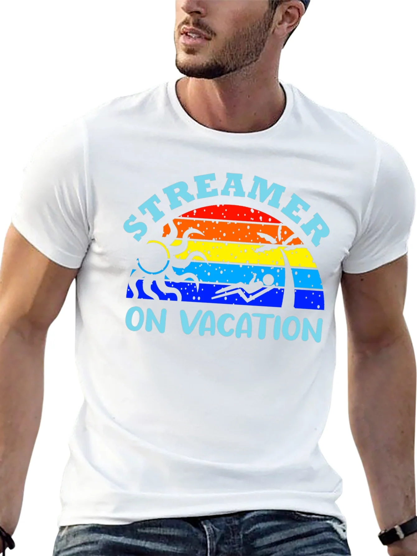 Rebbecca Streamer On Vacation Graphic T-Shirt - Summer Vibes