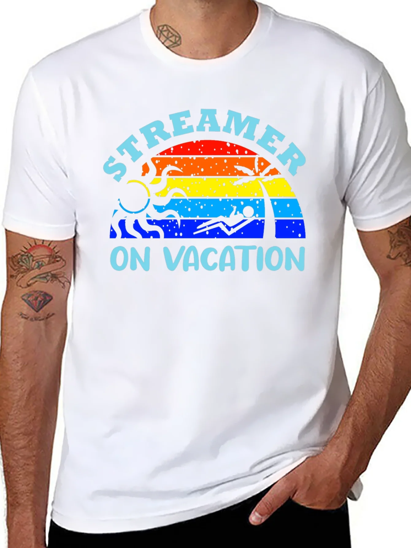 Rebbecca Streamer On Vacation Graphic T-Shirt - Summer Vibes