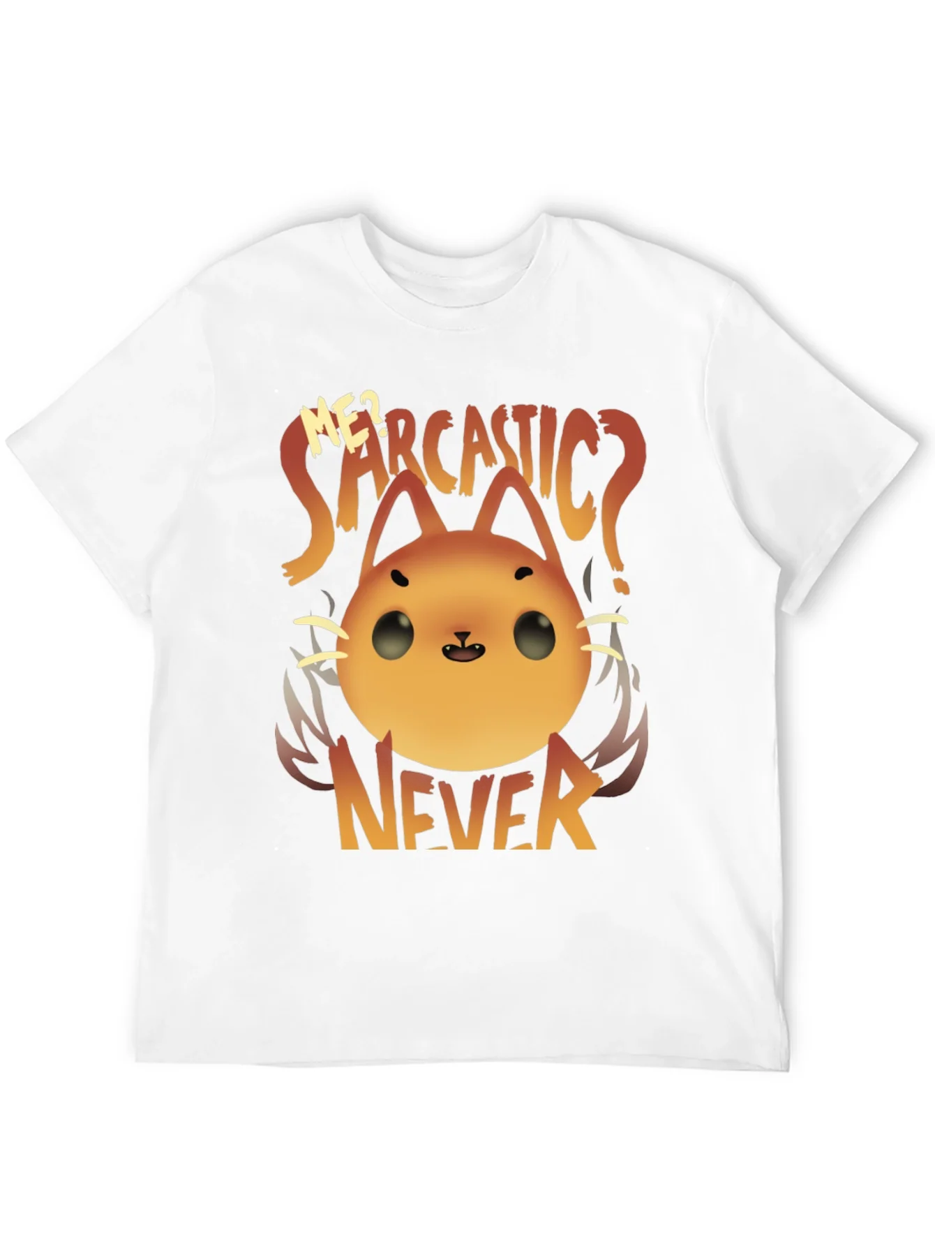 Camiseta Negra con Dise?o de Gato Sarc¨¢stico
