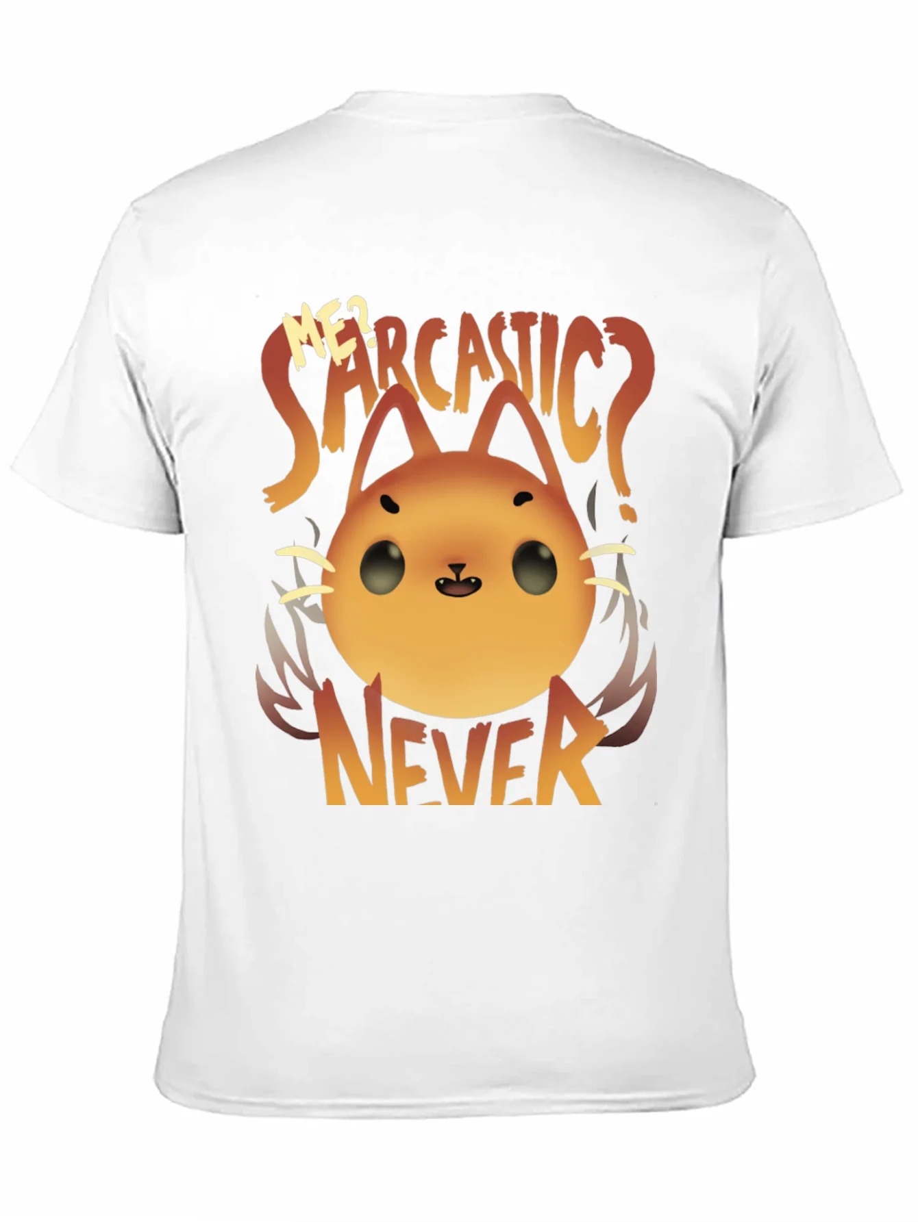 Camiseta Negra con Dise?o de Gato Sarc¨¢stico