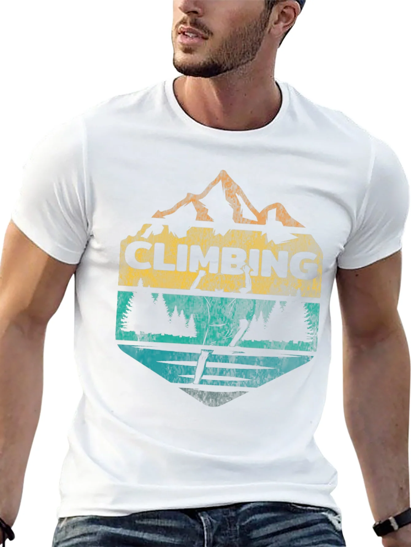 Rebbecca Climbing Graphic T-Shirt - Mountain Adventure Tee