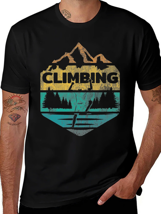 Rebbecca Climbing Graphic T-Shirt - Mountain Adventure Tee