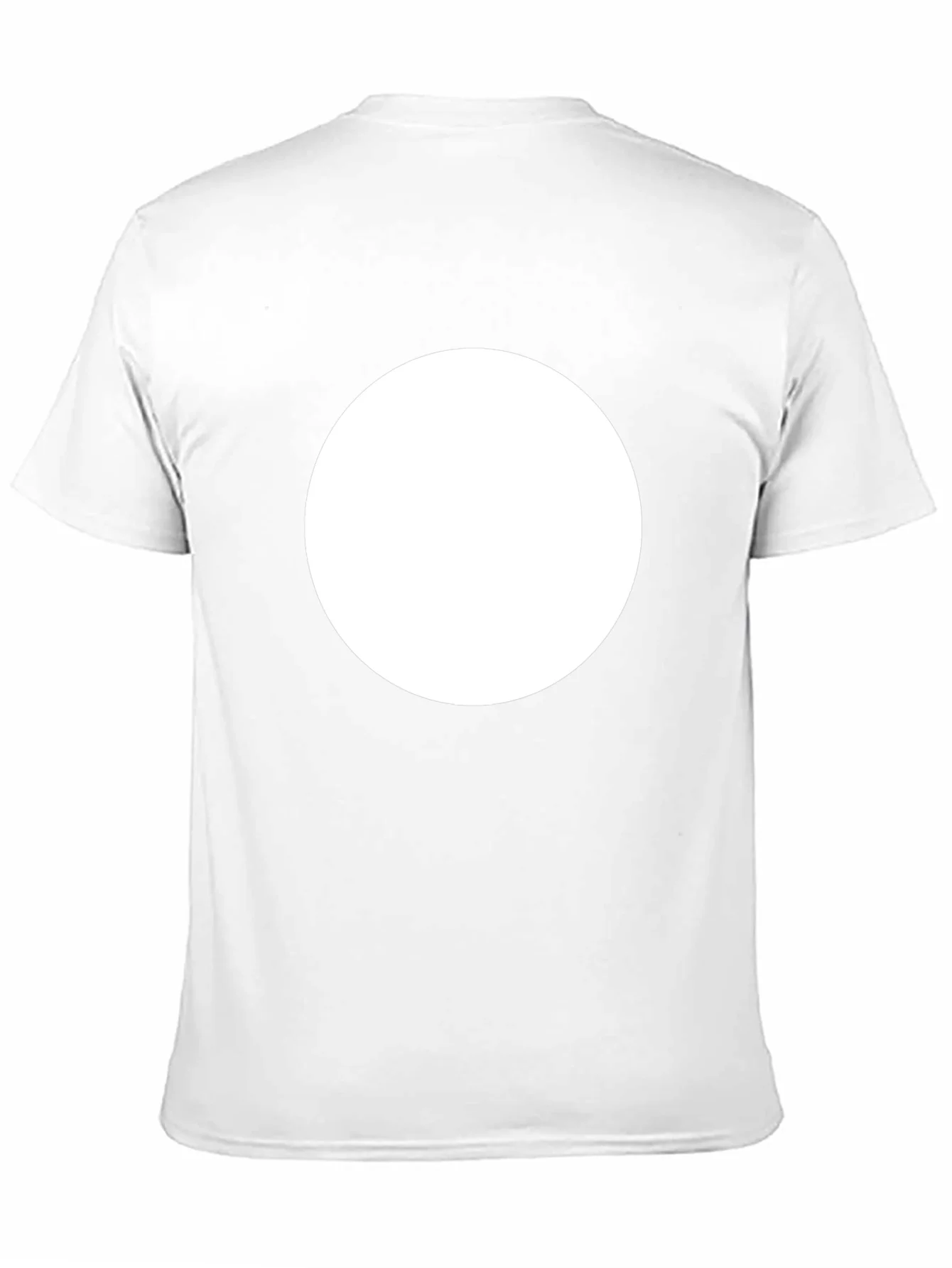 Rebbecca Mens Black Crew Neck T-Shirt with White Circle