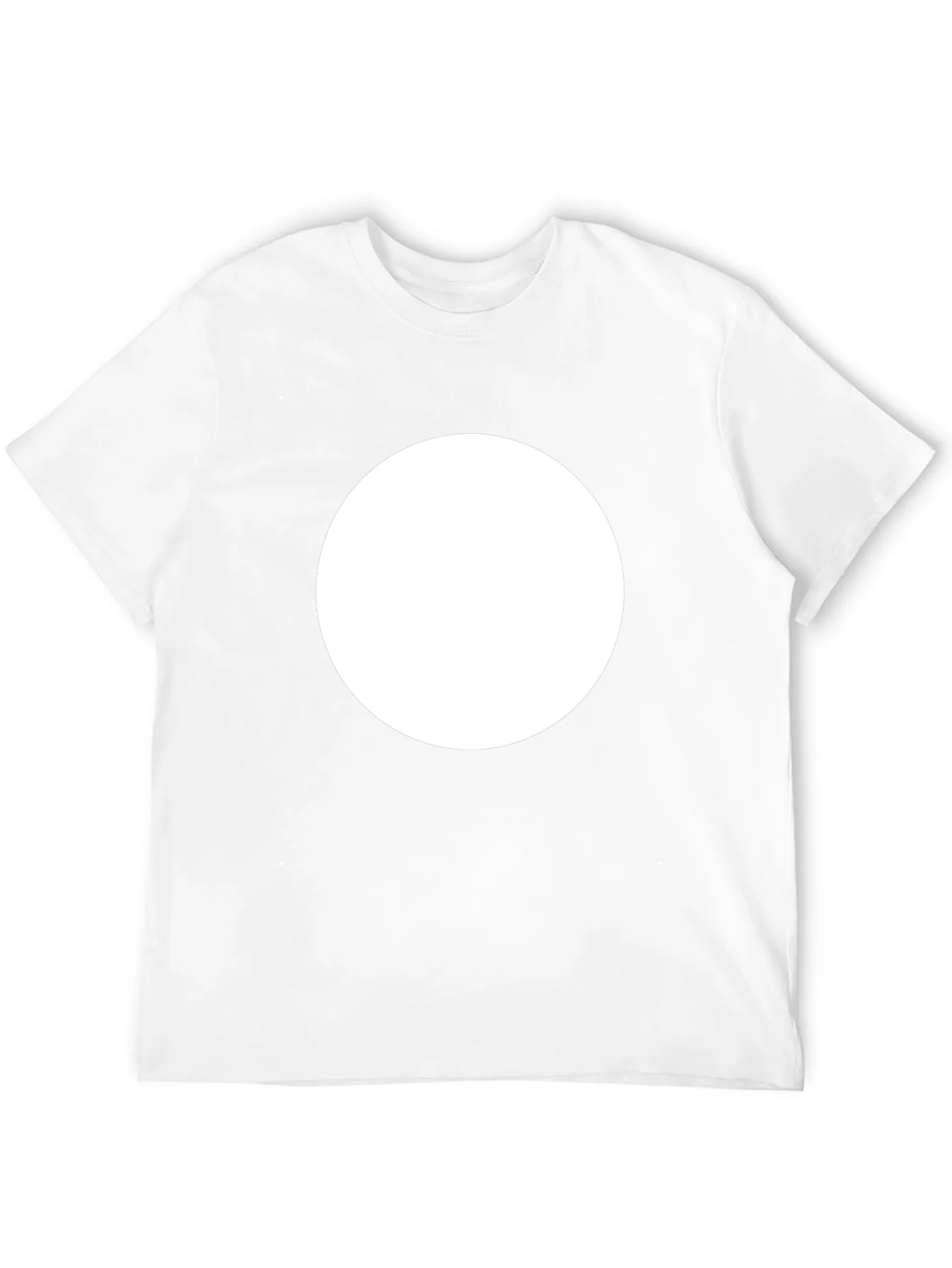 Rebbecca Mens Black Crew Neck T-Shirt with White Circle