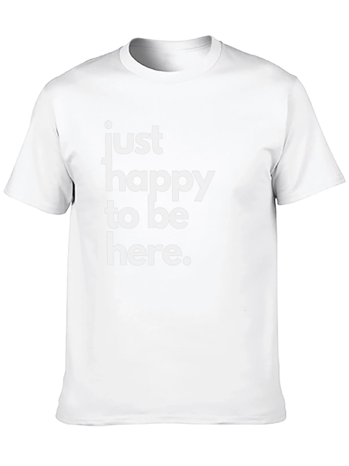 Rebbecca Just Happy To Be Here Black T-Shirt
