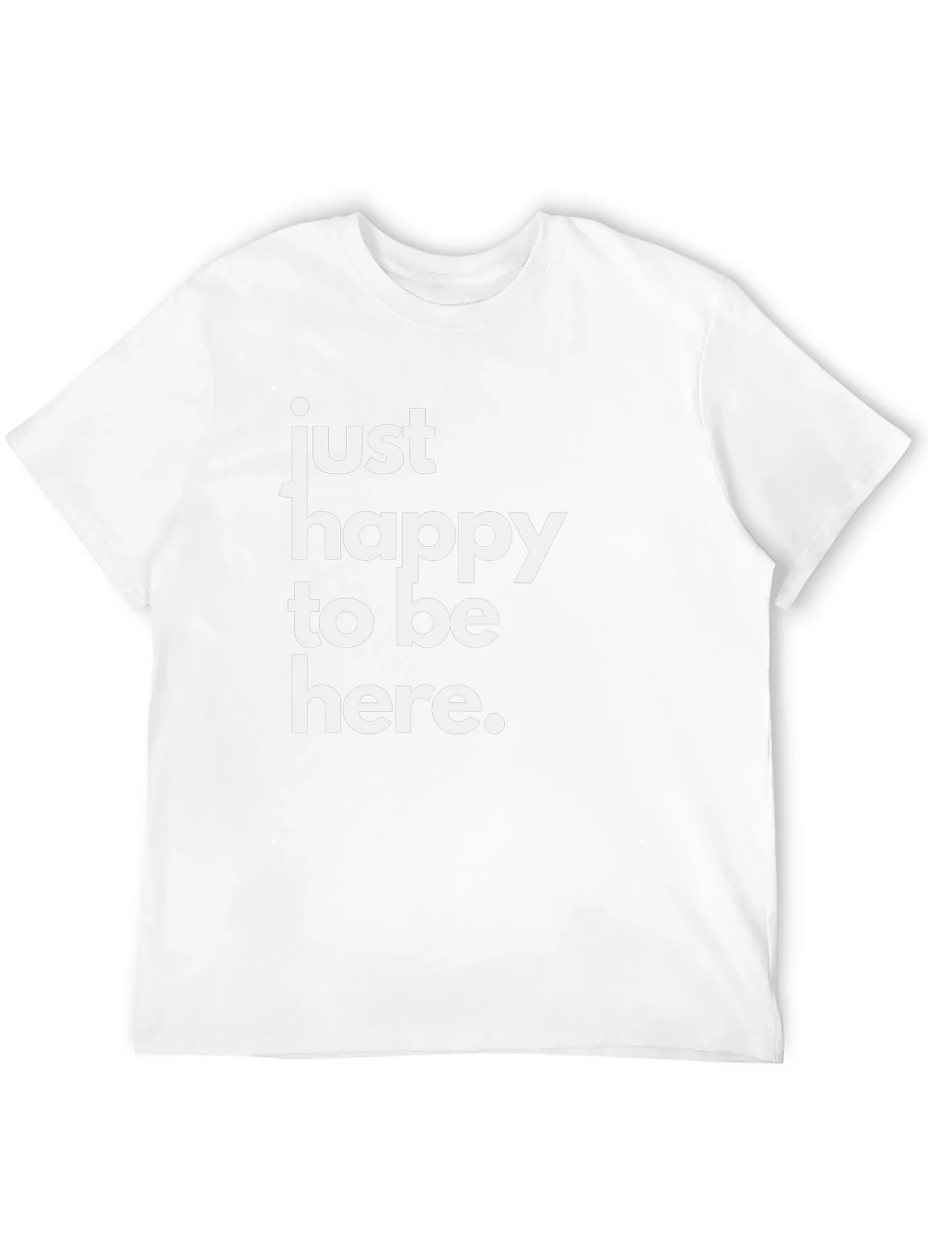 Rebbecca Just Happy To Be Here Black T-Shirt