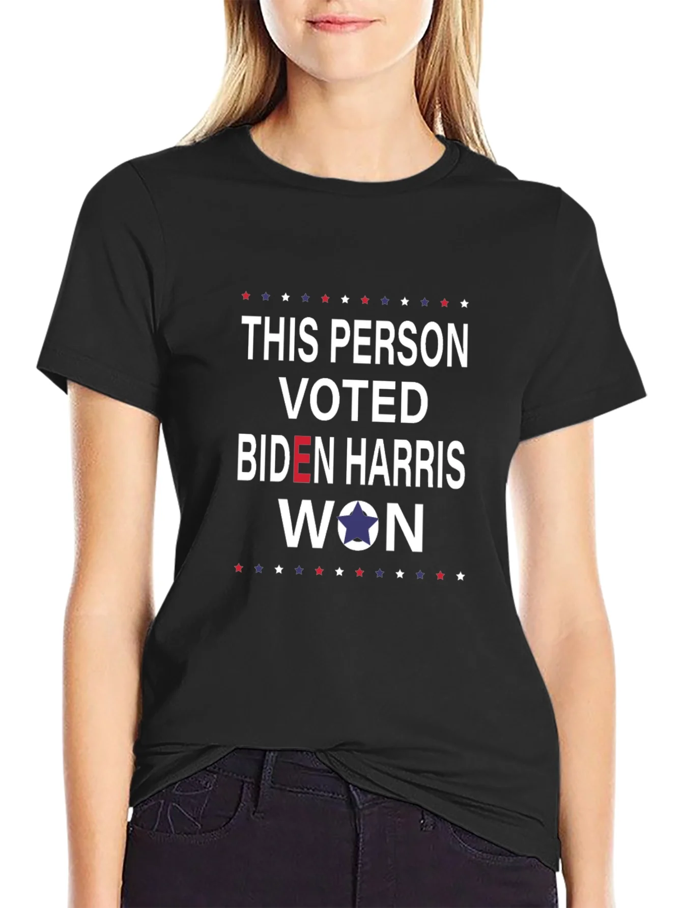 Rebbecca This Person Voted Biden Harris Won T-Shirt