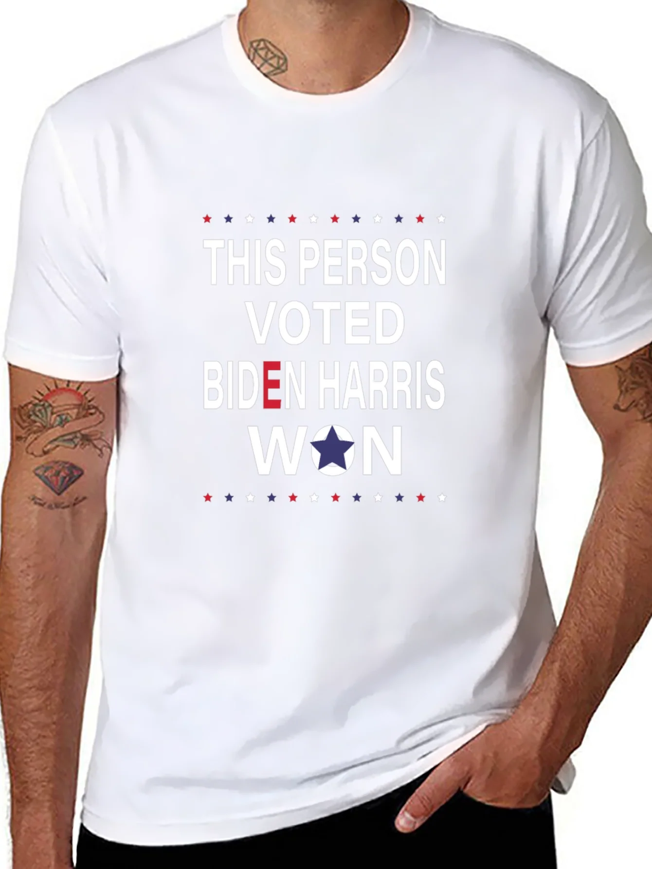 Rebbecca This Person Voted Biden Harris Won T-Shirt