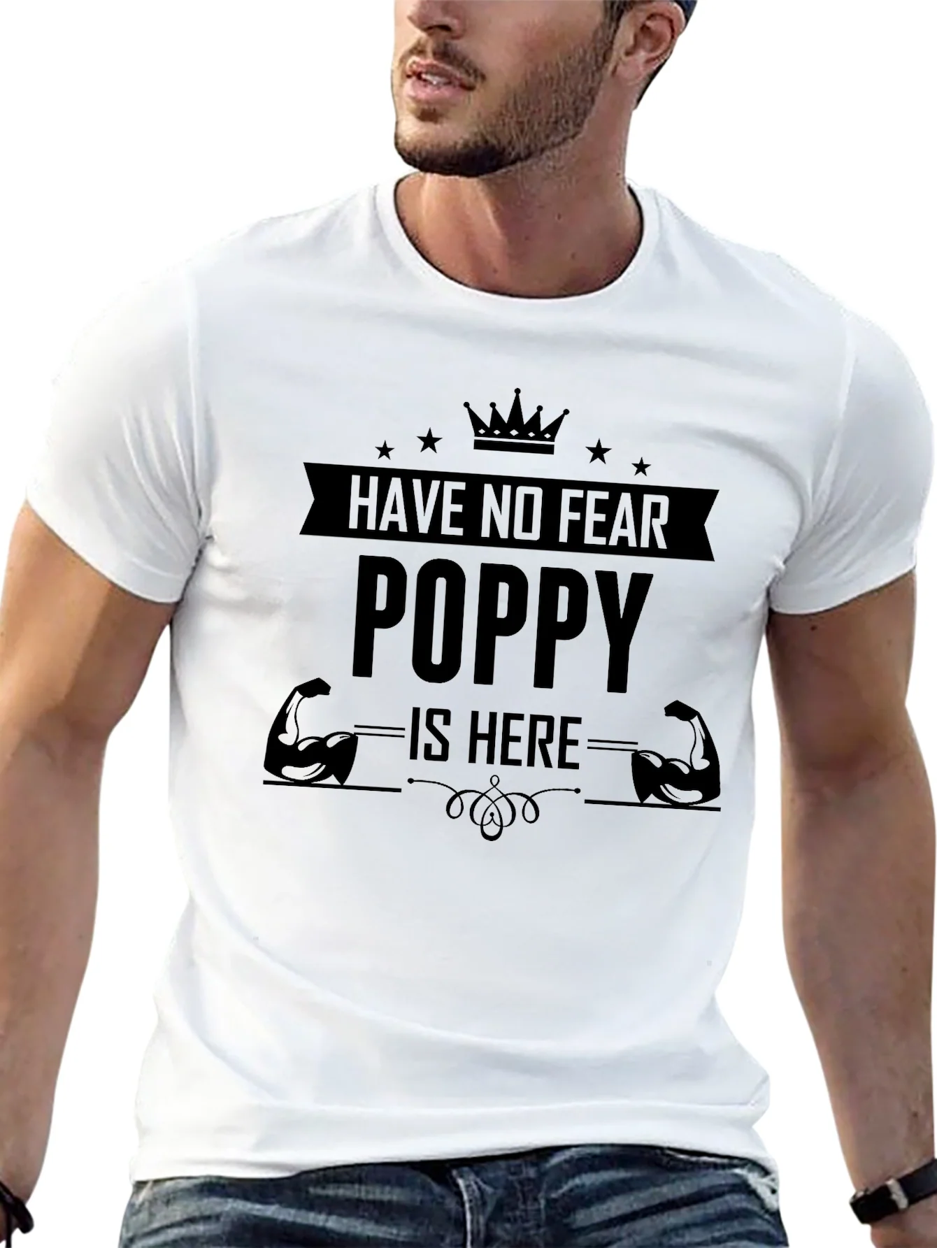 Rebbecca Have No Fear Poppy Is Here Black T-Shirt