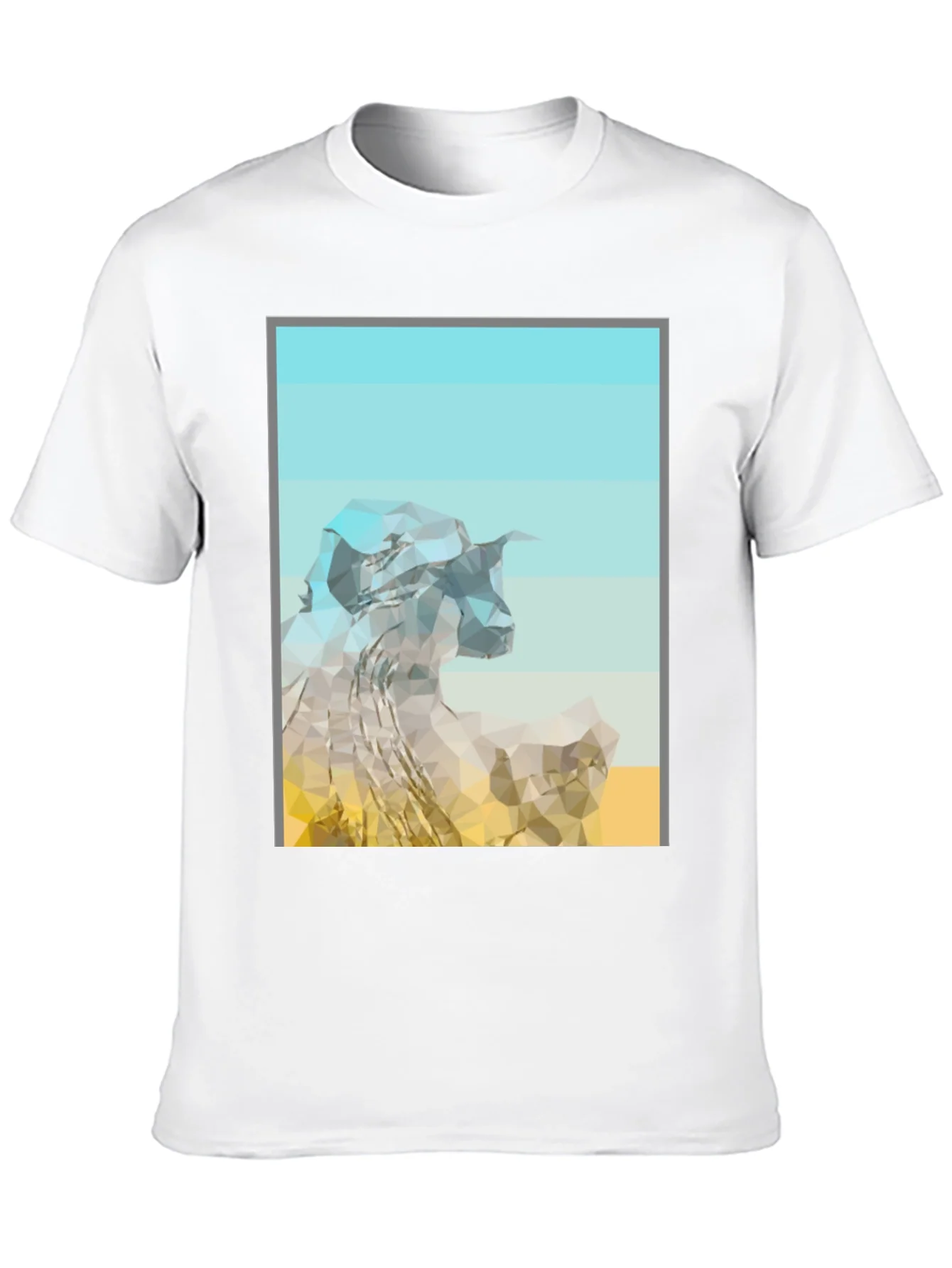 Rebbecca Abstract Mountain Graphic Tee - Modern Black T-Shirt