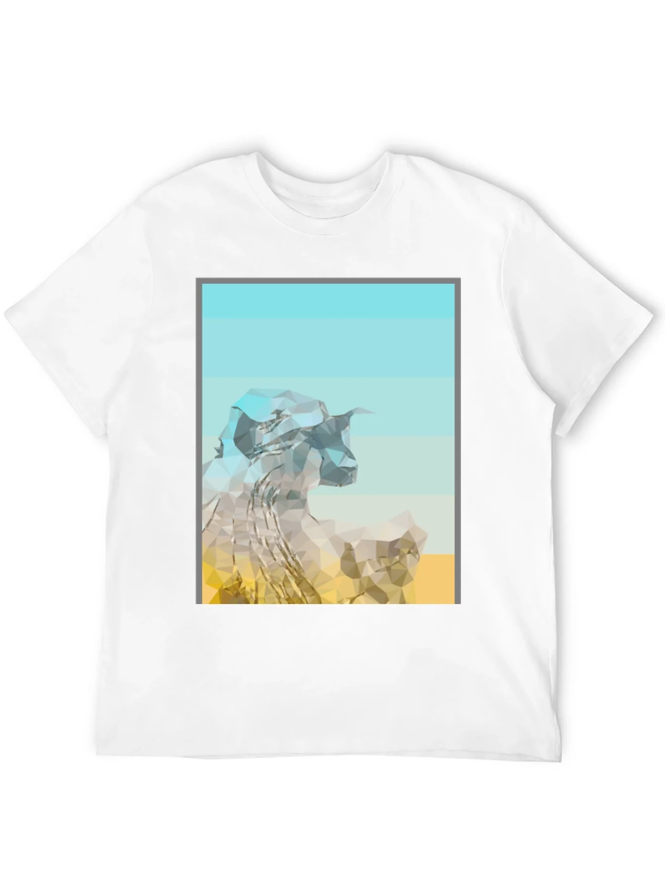 Rebbecca Abstract Mountain Graphic Tee - Modern Black T-Shirt