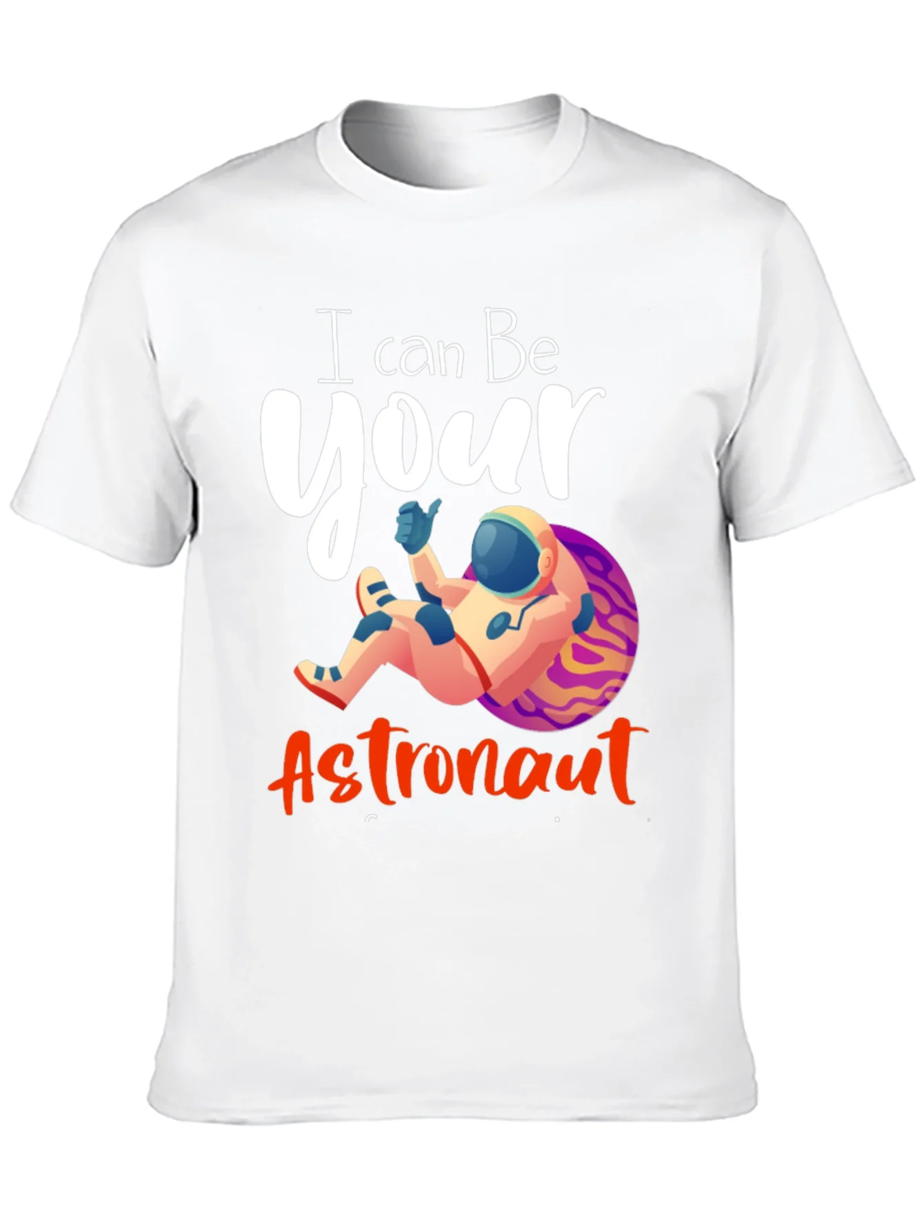 Camiseta Negra con Dise?o de Astronauta Rom¨¢ntico